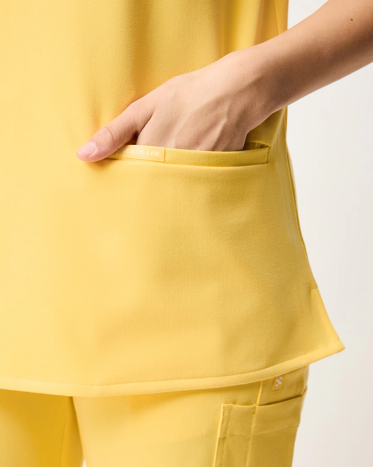 ELIZABETH Two Pocket Scrub Top - Meadow Yellow | SLTECH™ - Image 7