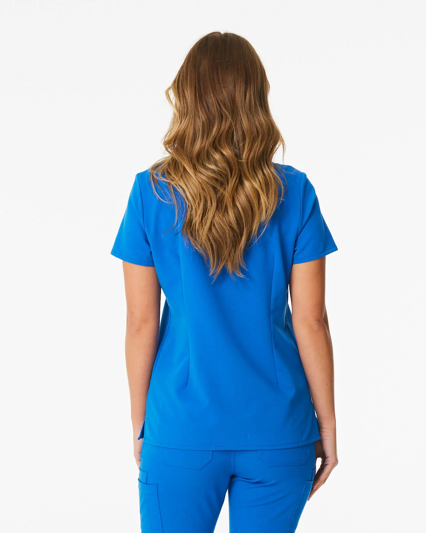 ELIZABETH Two Pocket Scrub Top - Royal Blue | SLTECH™ - Image 5
