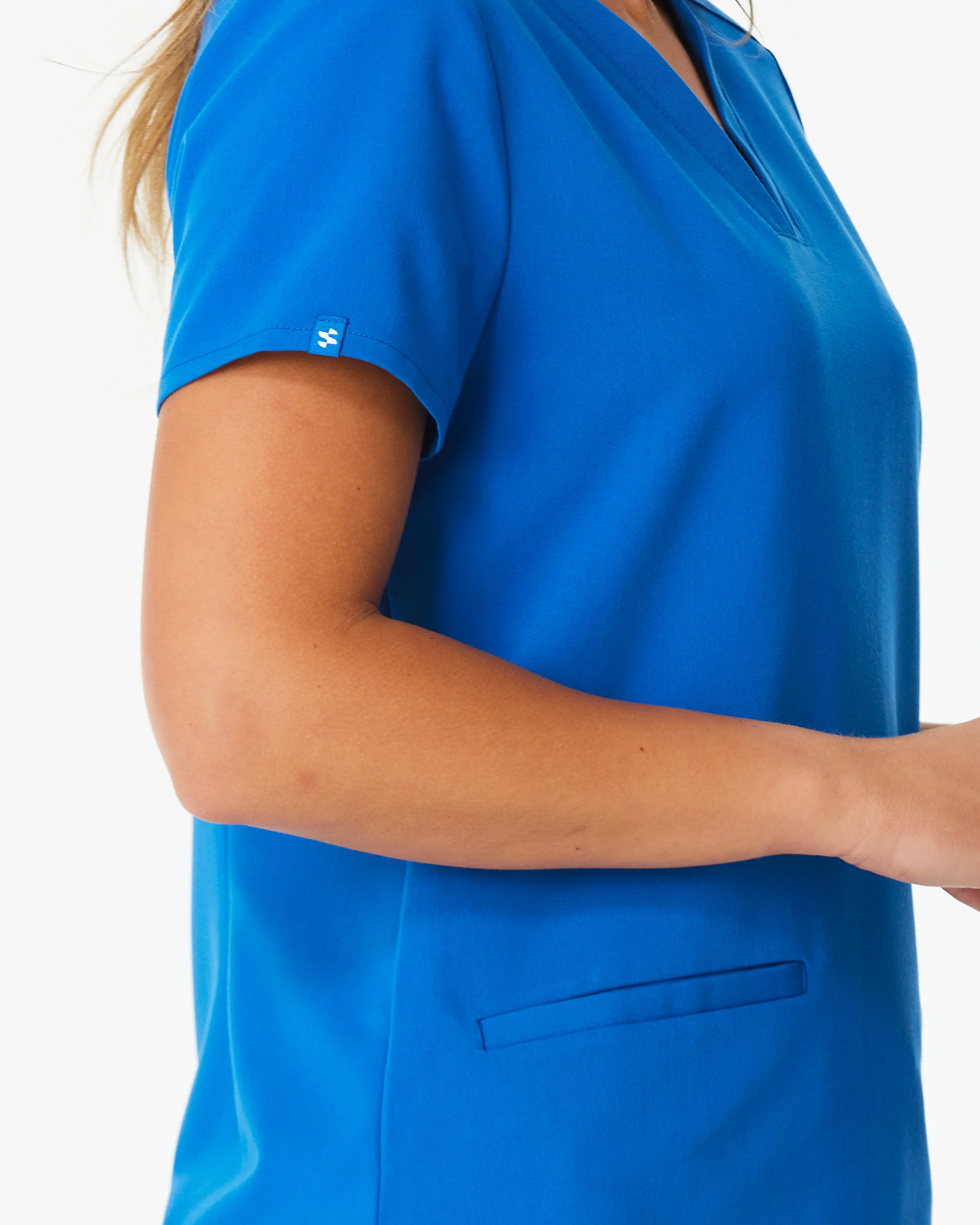 ELIZABETH Two Pocket Scrub Top - Royal Blue | SLTECH™ - Image 6