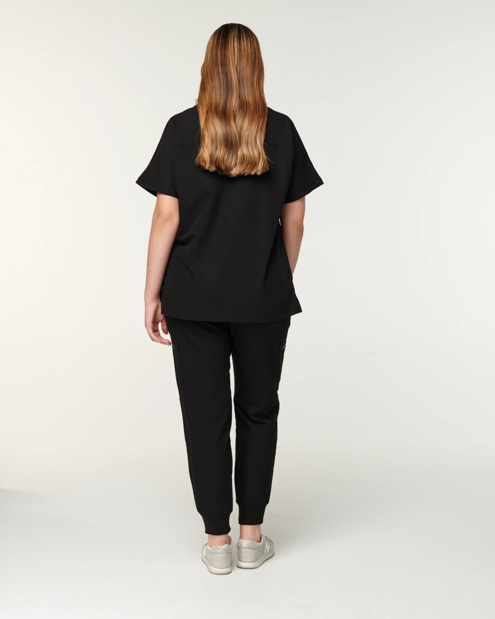 FIONA Crew Neck Scrub Top - Black | SLTECH™ - Image 6