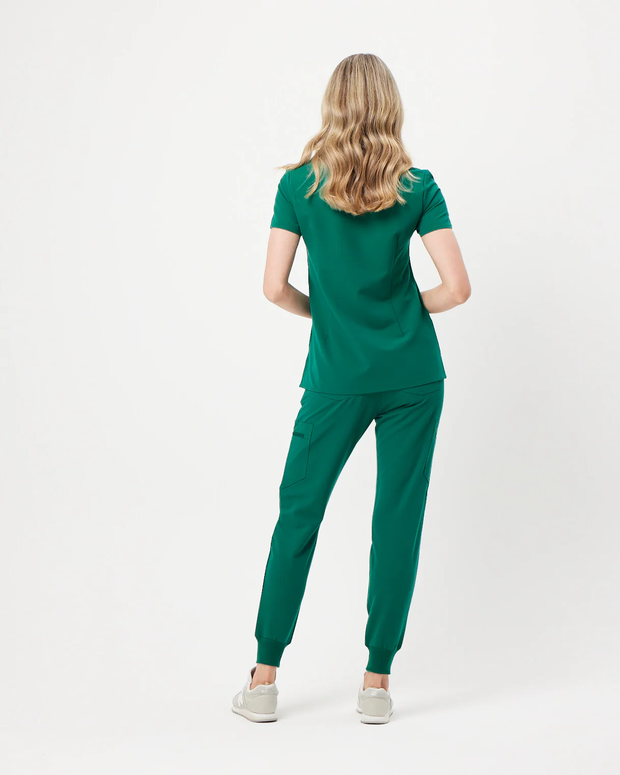 FLORENCE Three Chest Pocket Scrub Top - Hunter Green | SLTECH™ - Image 5