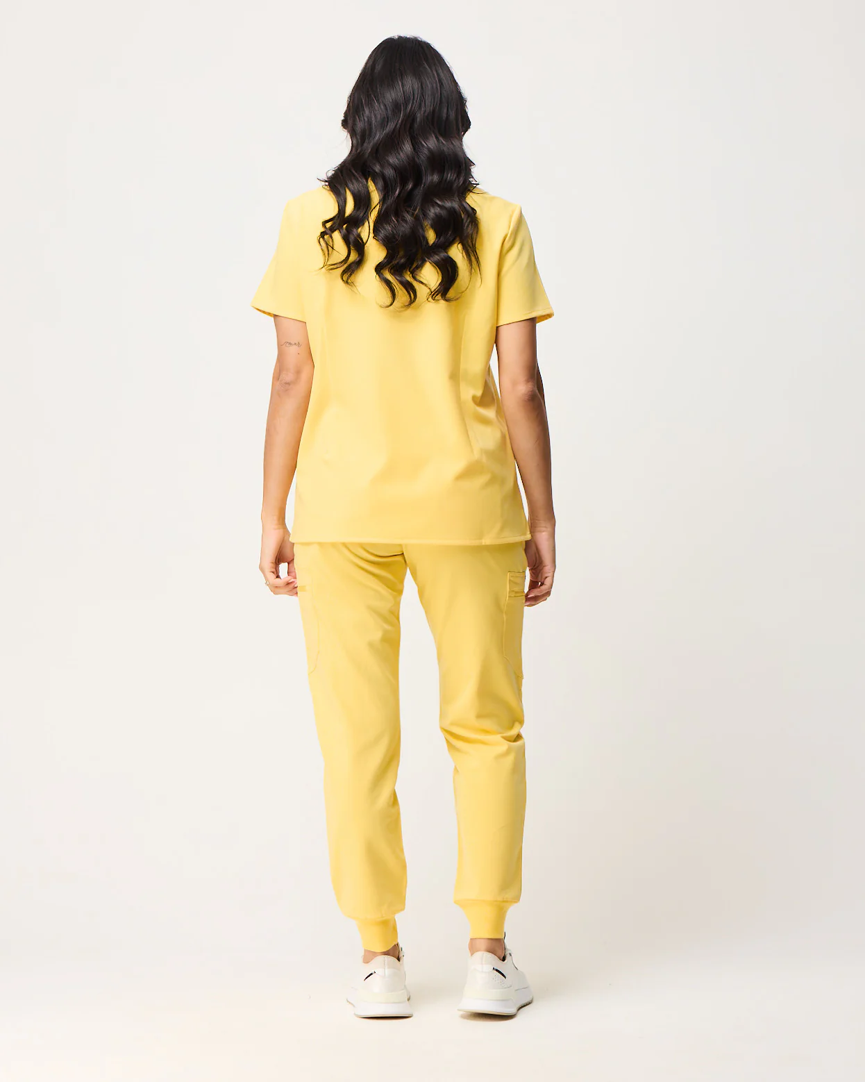 FLORENCE Three Chest Pocket Scrub Top - Meadow Yellow | SLTECH™ - Image 6