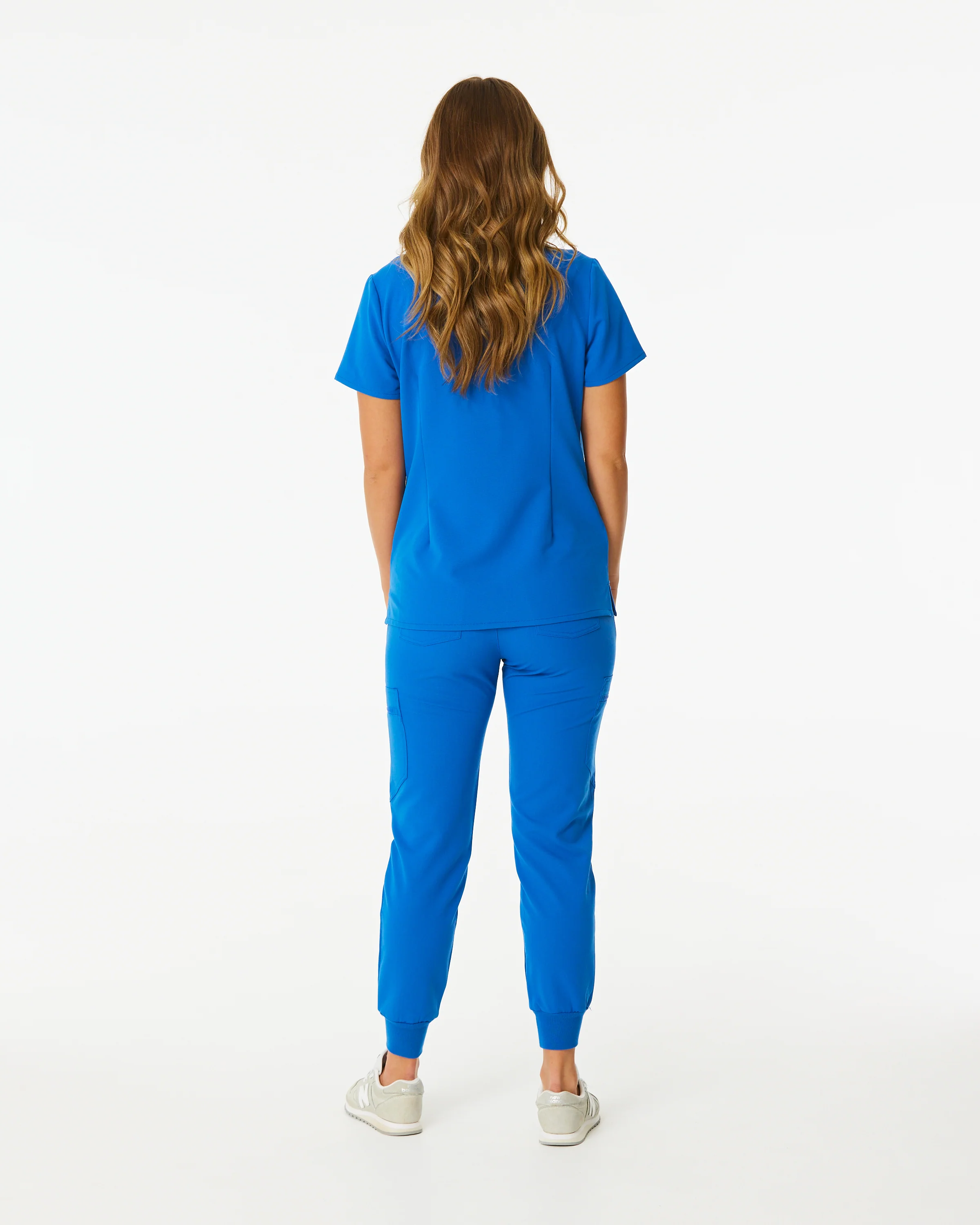 FLORENCE Three Chest Pocket Scrub Top - Royal Blue | SLTECH™ - Image 4