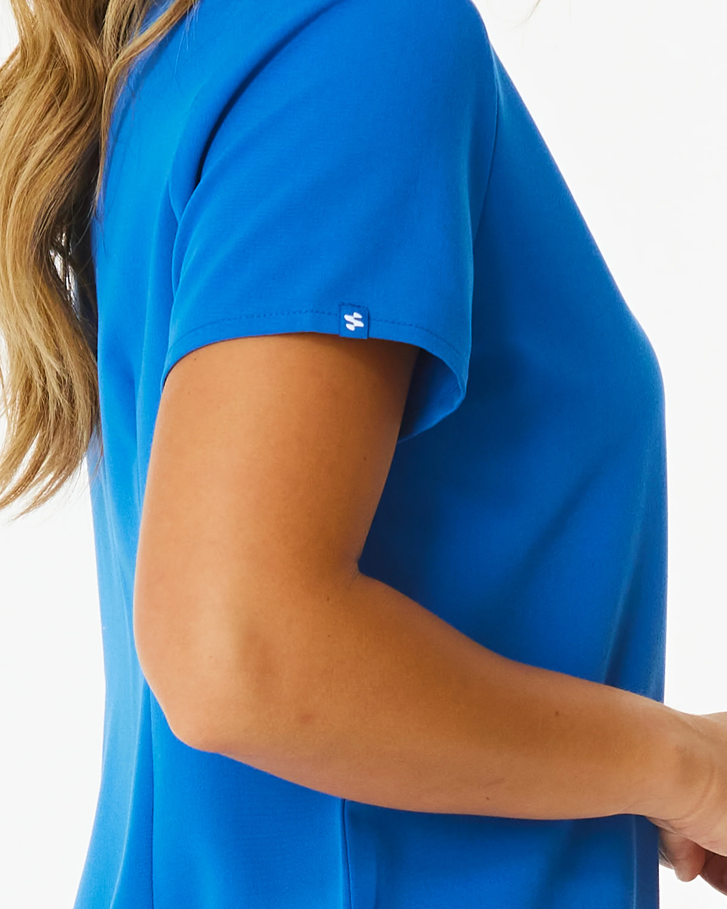 FLORENCE Three Chest Pocket Scrub Top - Royal Blue | SLTECH™ - Image 6