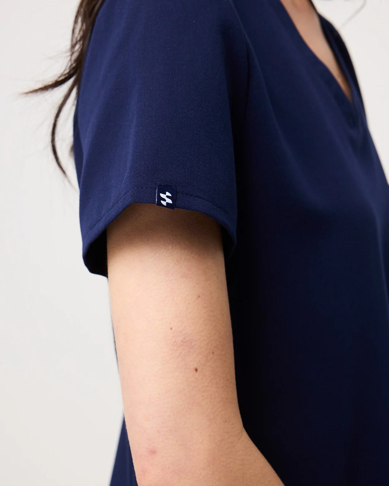 FLORENCE Three Chest Pocket Scrub Top - Navy | SLTECH™ - Image 7