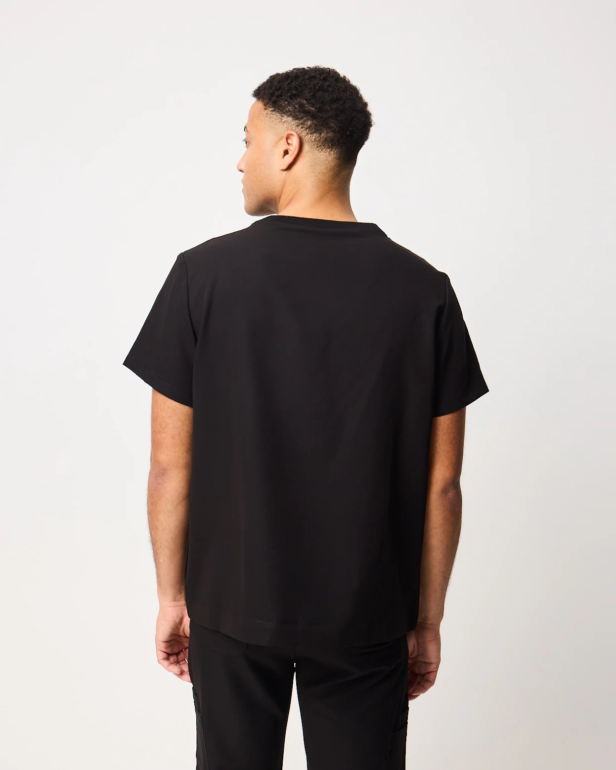HENRY Crew Neck Scrub Top - Black | SLTECH™ - Image 3