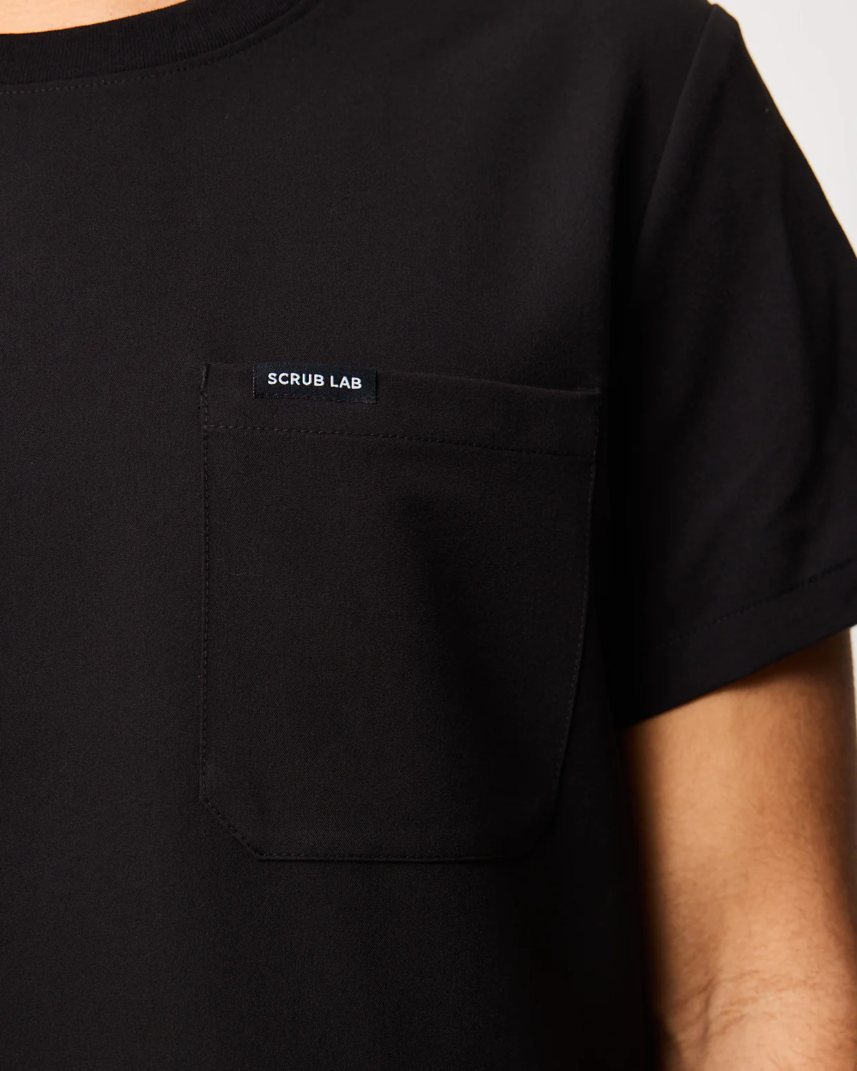 HENRY Crew Neck Scrub Top - Black | SLTECH™ - Image 5
