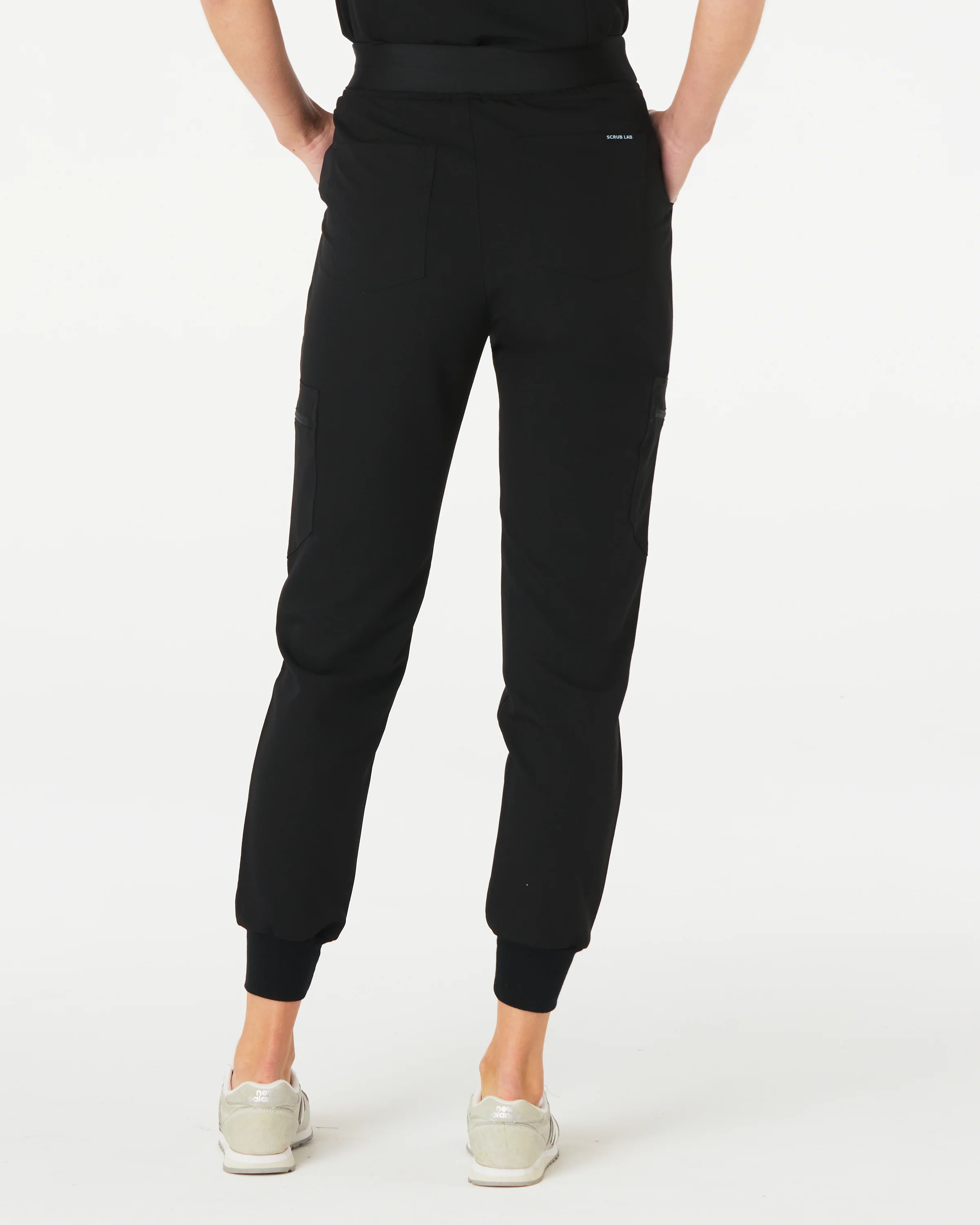 LUCY High Waisted Jogger Scrub Pants - Black | SLTECH™ - Image 6