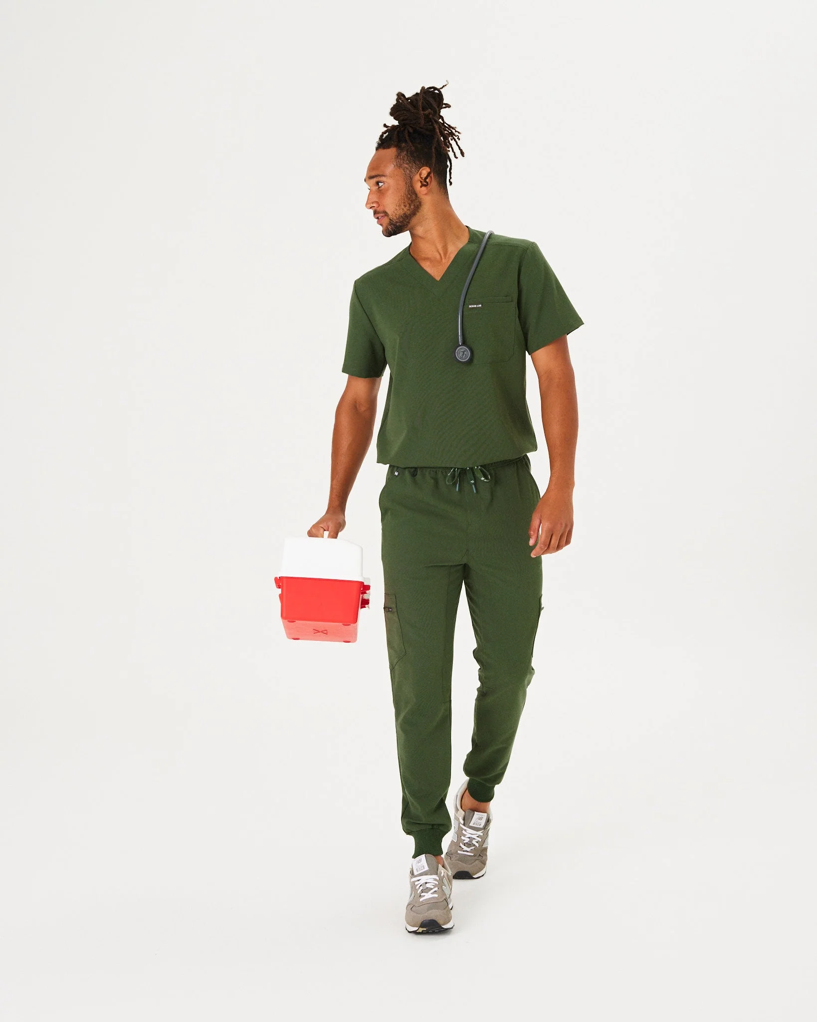 HOWARD Jogger Scrub Pants - Combat Khaki | SLTECH™ - Image 3
