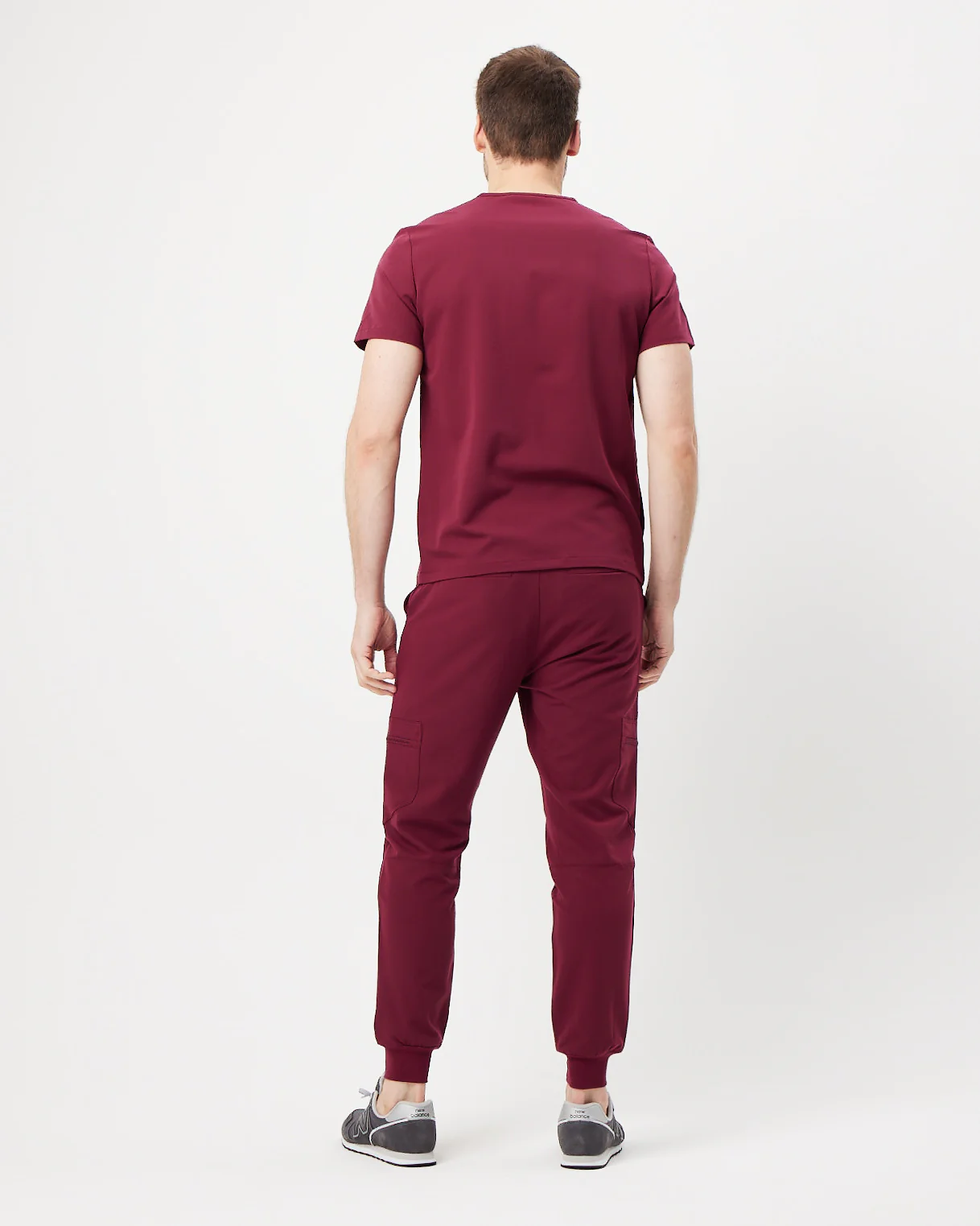 HOWARD Jogger Scrub Pants - Maroon | SLTECH™ - Image 3