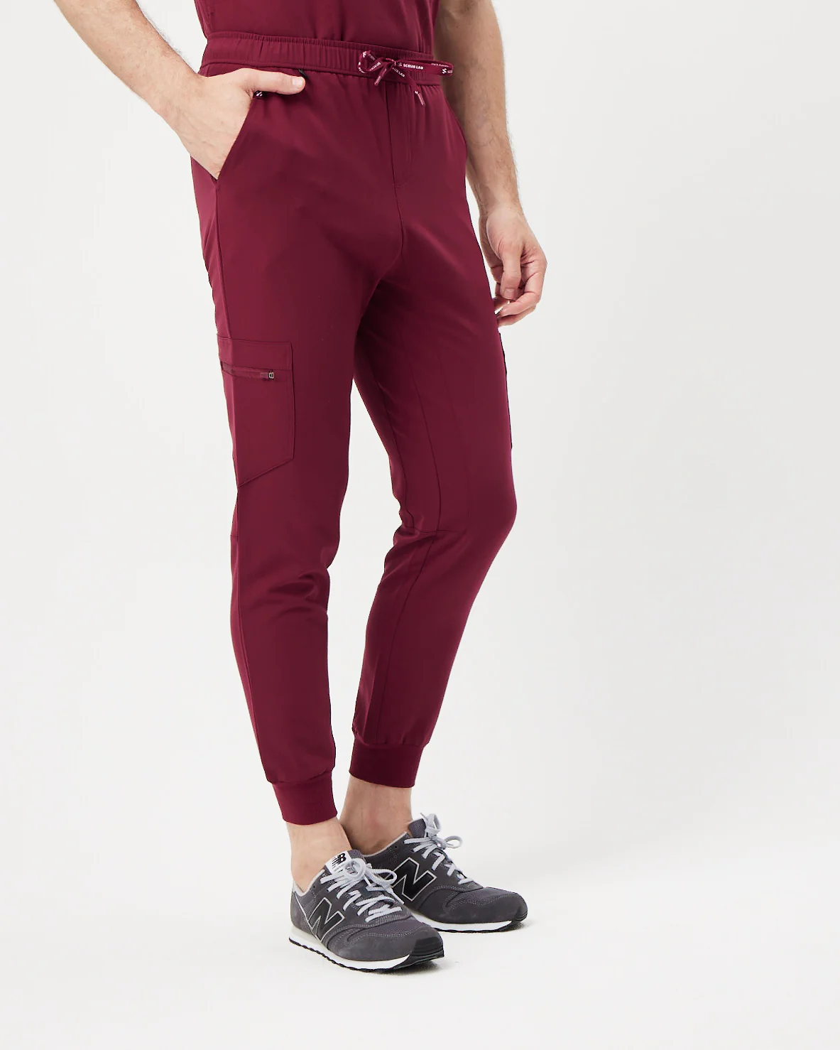 HOWARD Jogger Scrub Pants - Maroon | SLTECH™ - Image 5