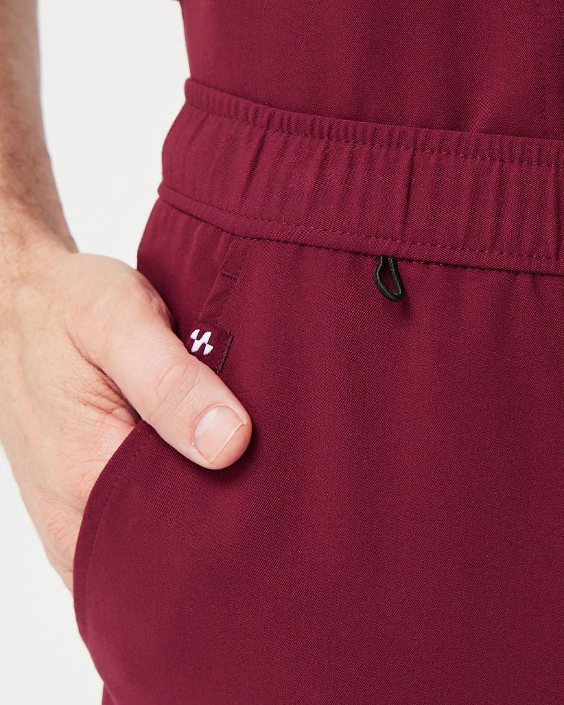 HOWARD Jogger Scrub Pants - Maroon | SLTECH™ - Image 7