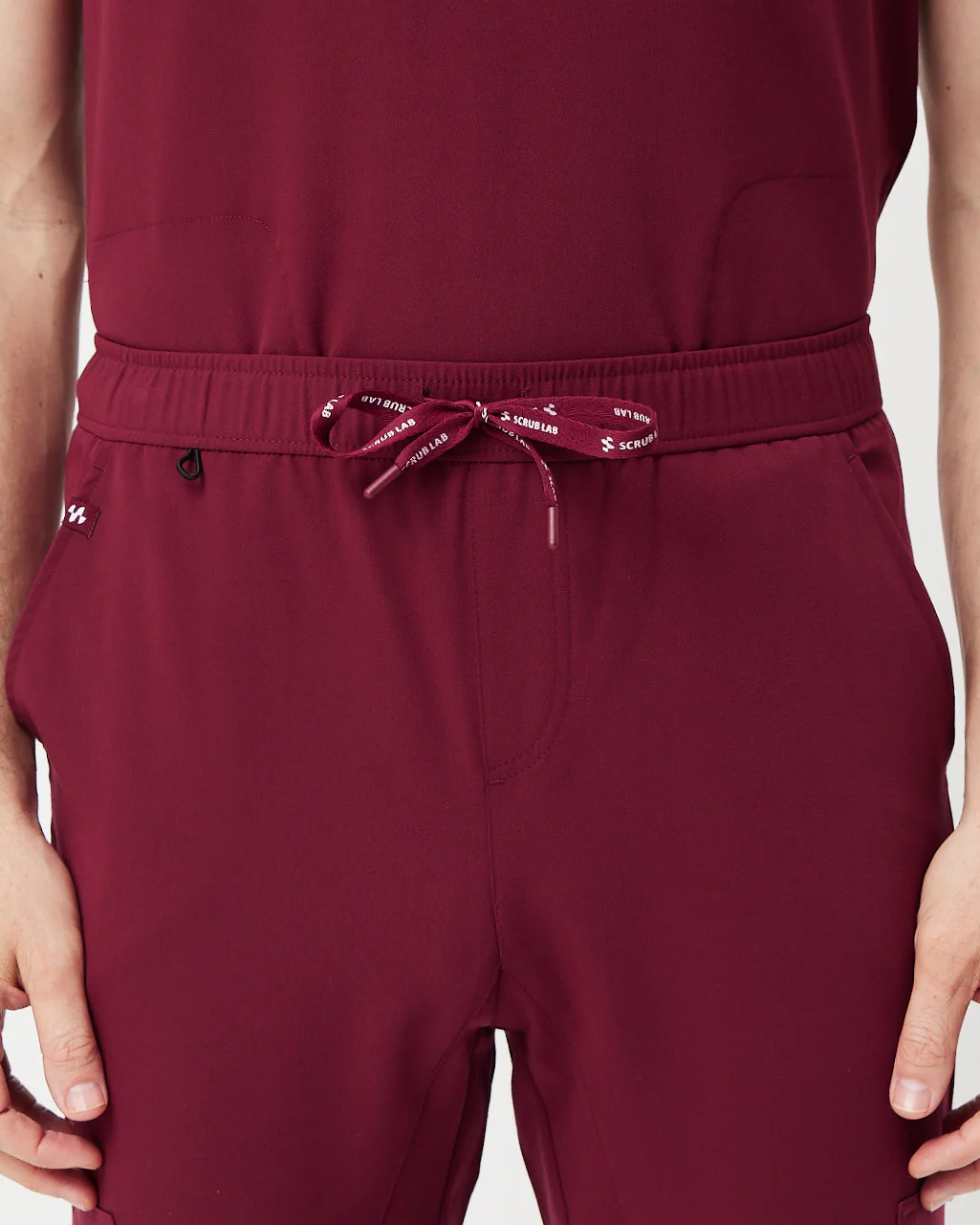 HOWARD Jogger Scrub Pants - Maroon | SLTECH™ - Image 9