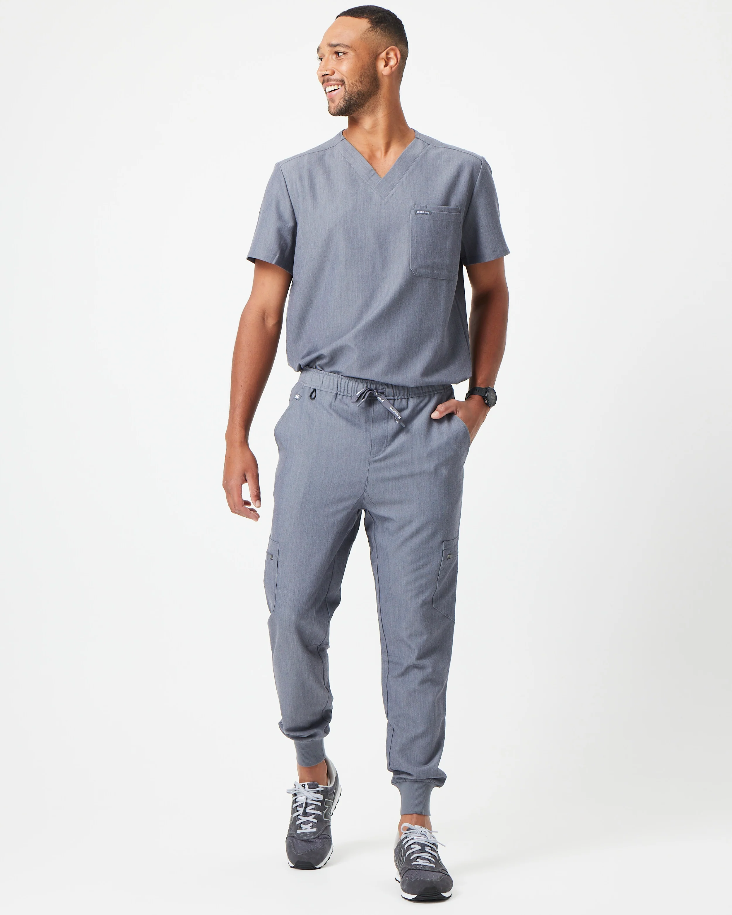 HOWARD Jogger Scrub Pants - Steel Grey | SLTECH™ - Image 2