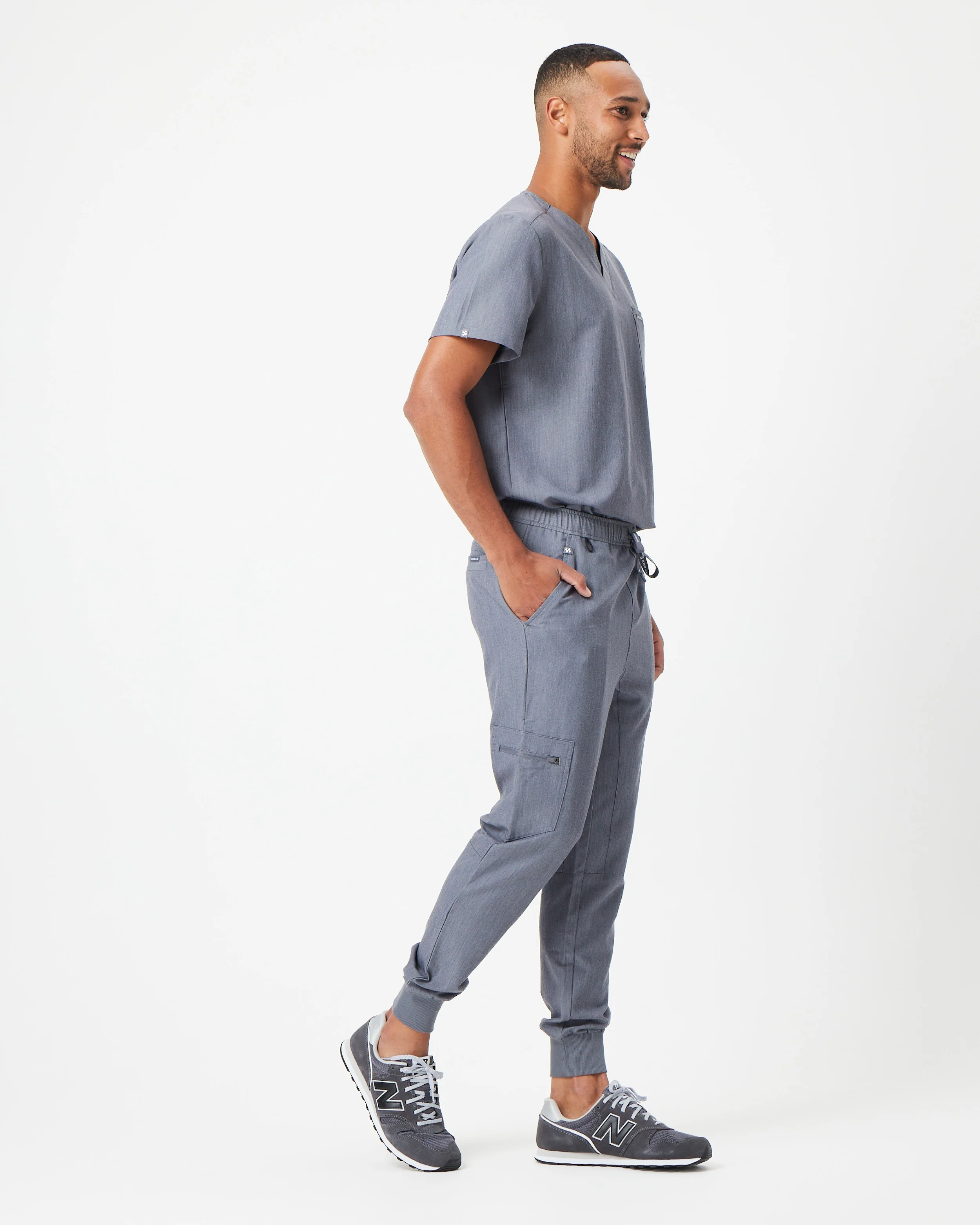 HOWARD Jogger Scrub Pants - Steel Grey | SLTECH™ - Image 4