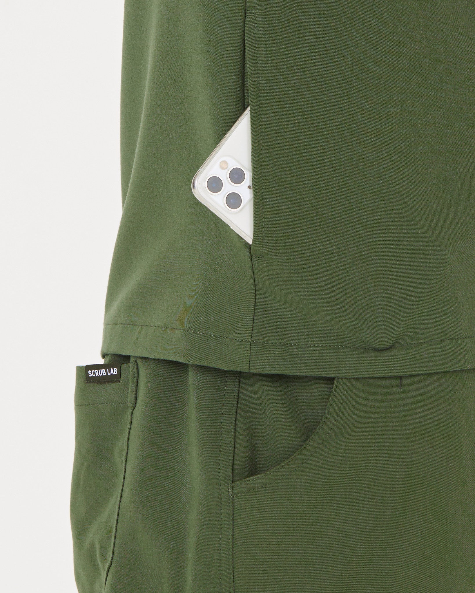 IAN Three Pocket Scrub Top - Combat Khaki | SLTECH™ - Image 5