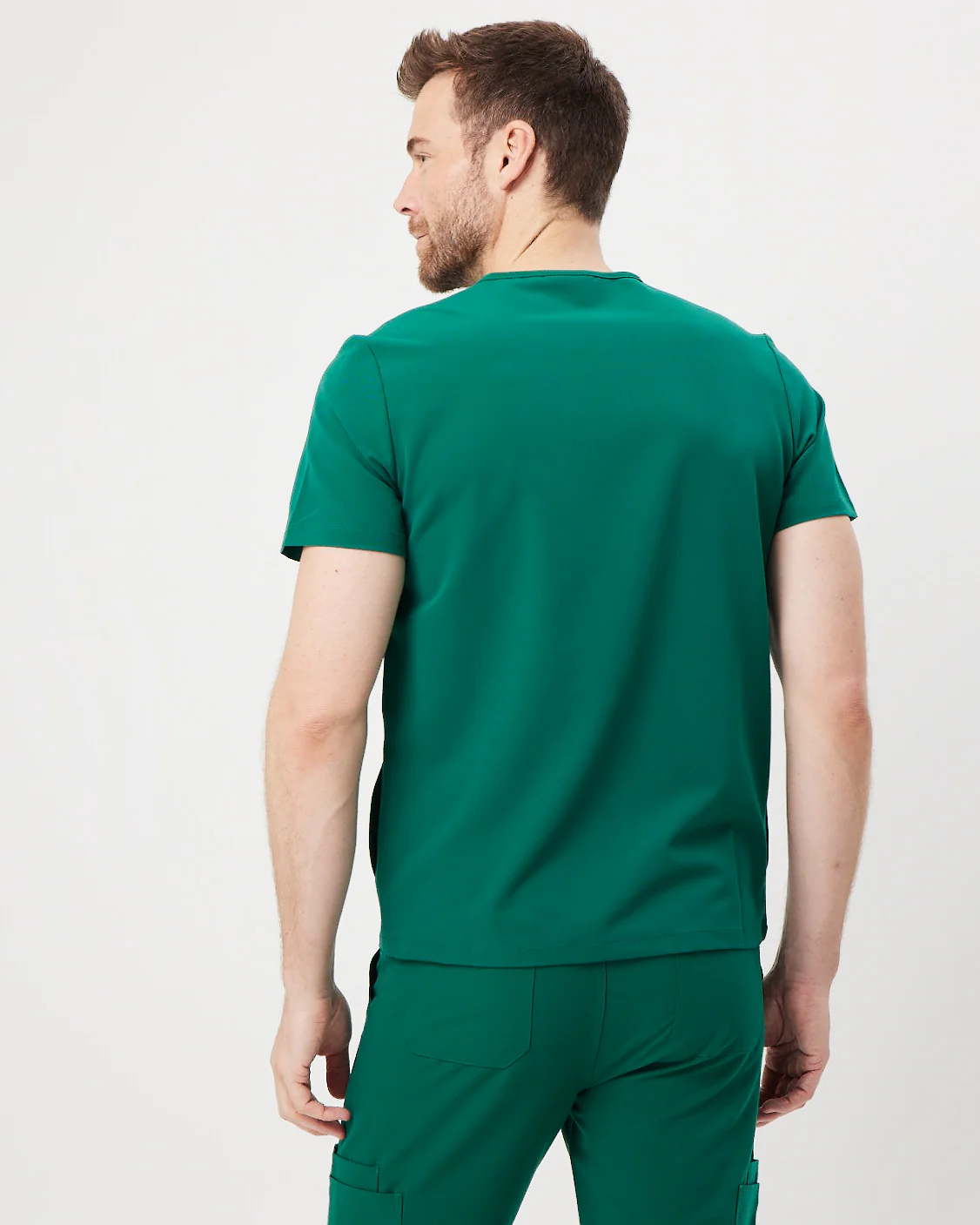 IAN Three Pocket Scrub Top - Hunter Green | SLTECH™ - Image 5