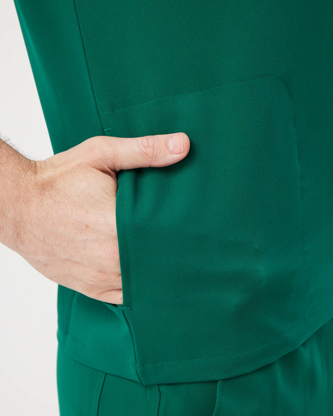 IAN Three Pocket Scrub Top - Hunter Green | SLTECH™ - Image 6
