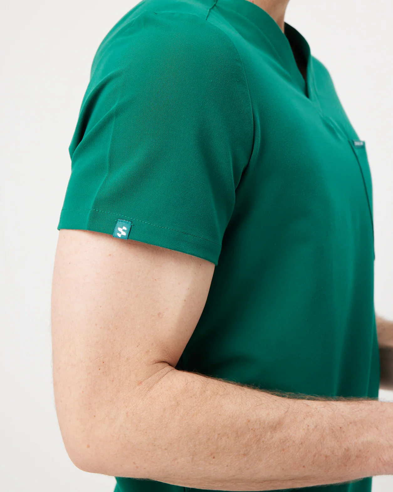 IAN Three Pocket Scrub Top - Hunter Green | SLTECH™ - Image 7