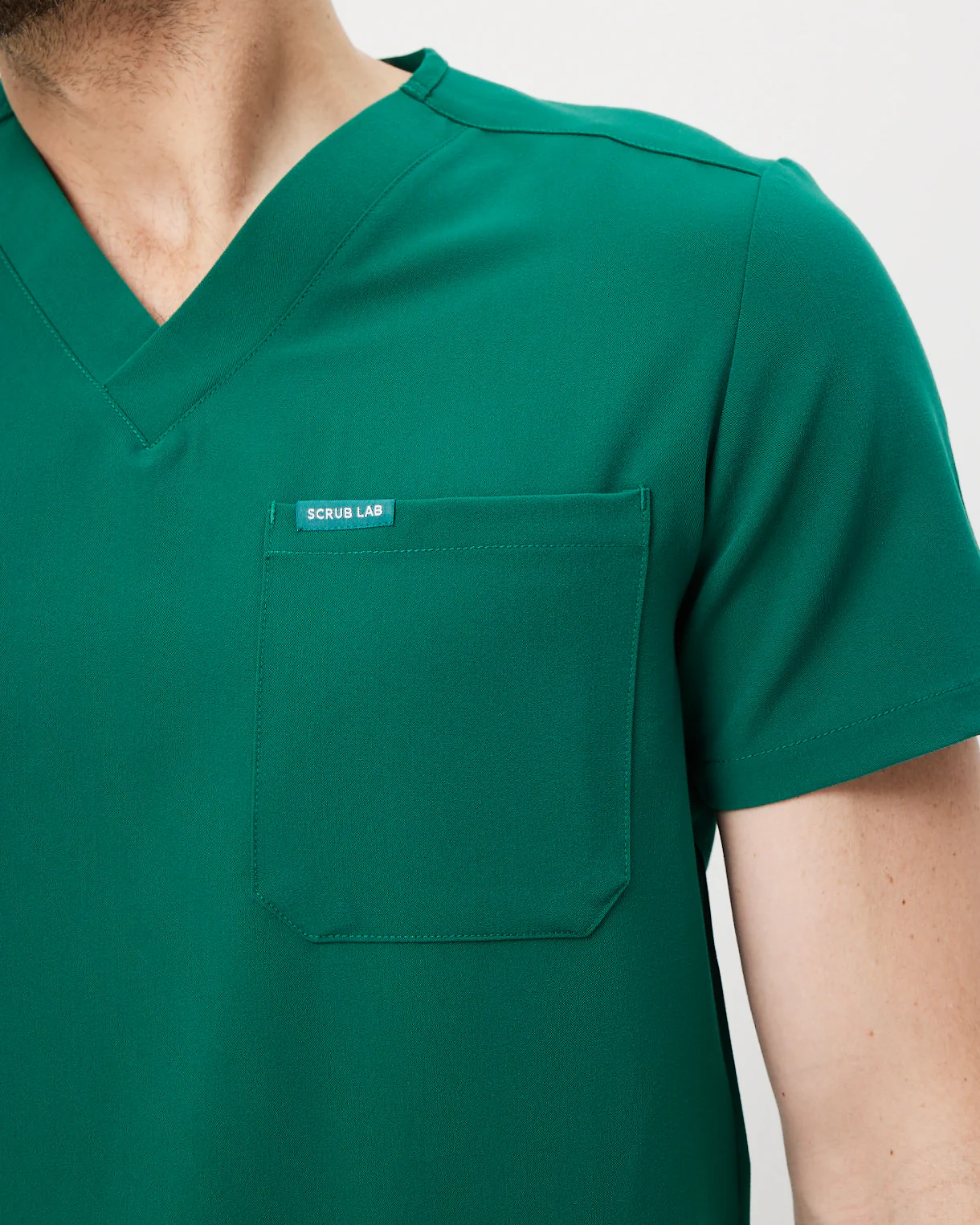 IAN Three Pocket Scrub Top - Hunter Green | SLTECH™ - Image 8