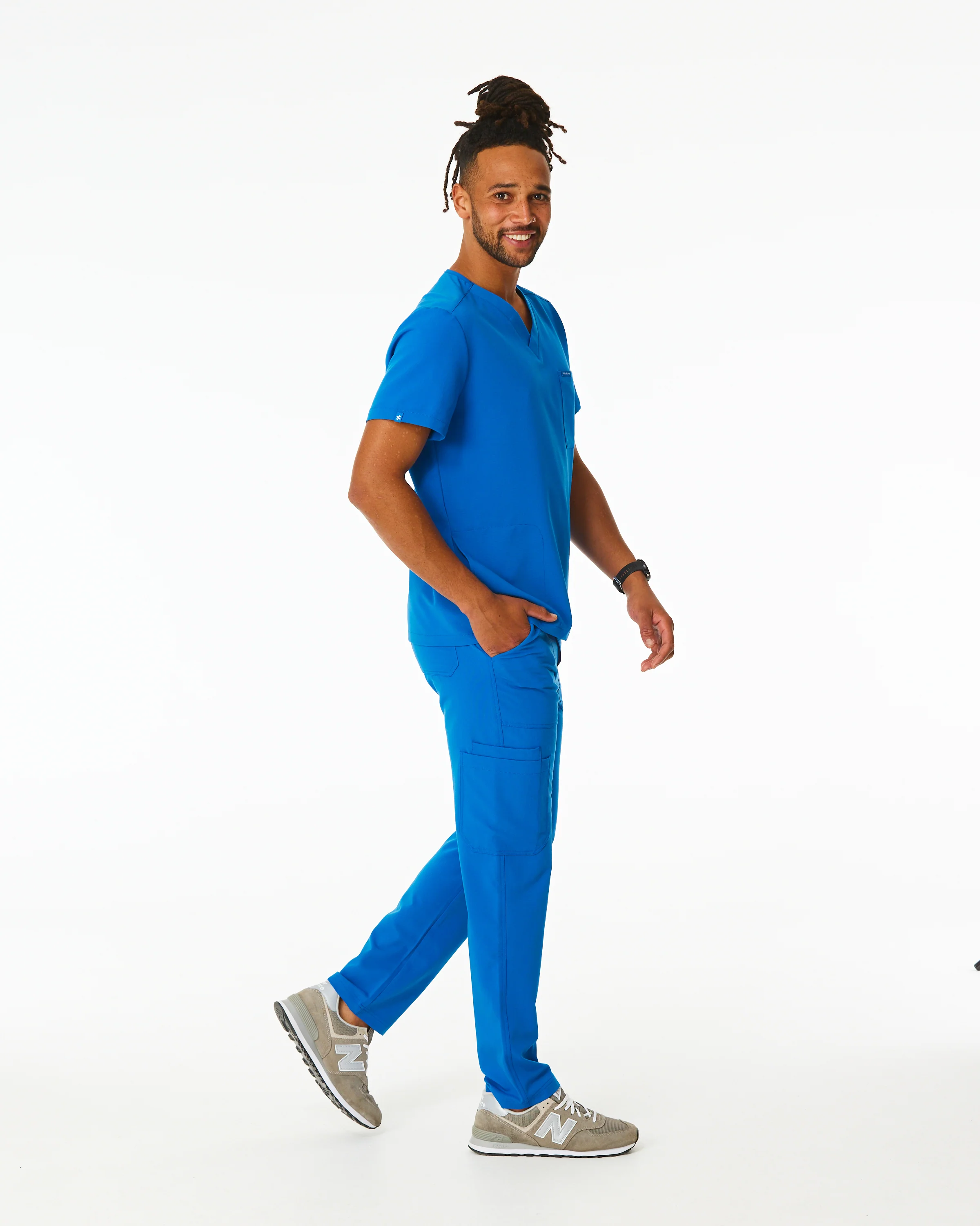 IAN Three Pocket Scrub Top - Royal Blue | SLTECH™ - Image 4