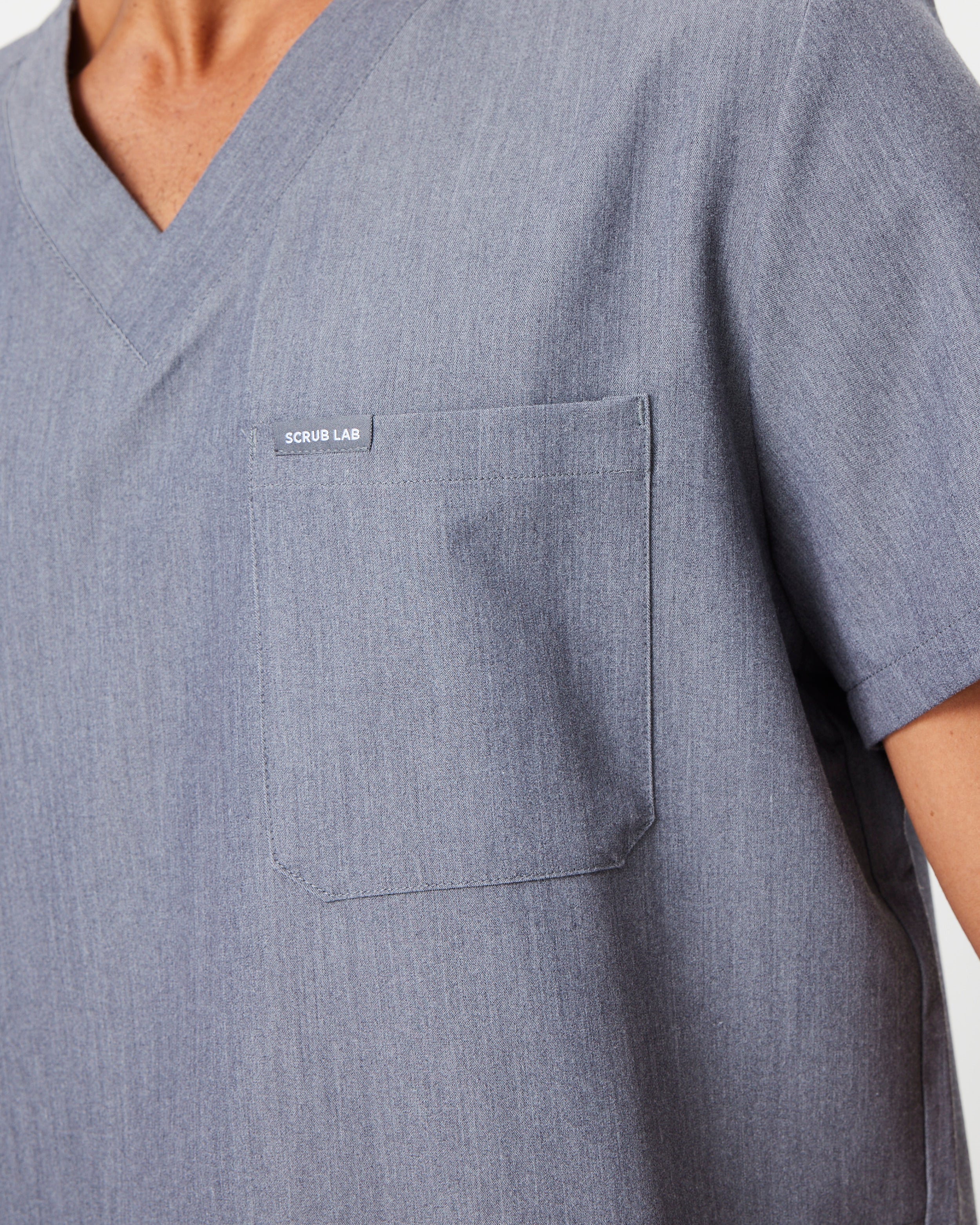 IAN Three Pocket Scrub Top - Steel Grey | SLTECH™ - Image 8