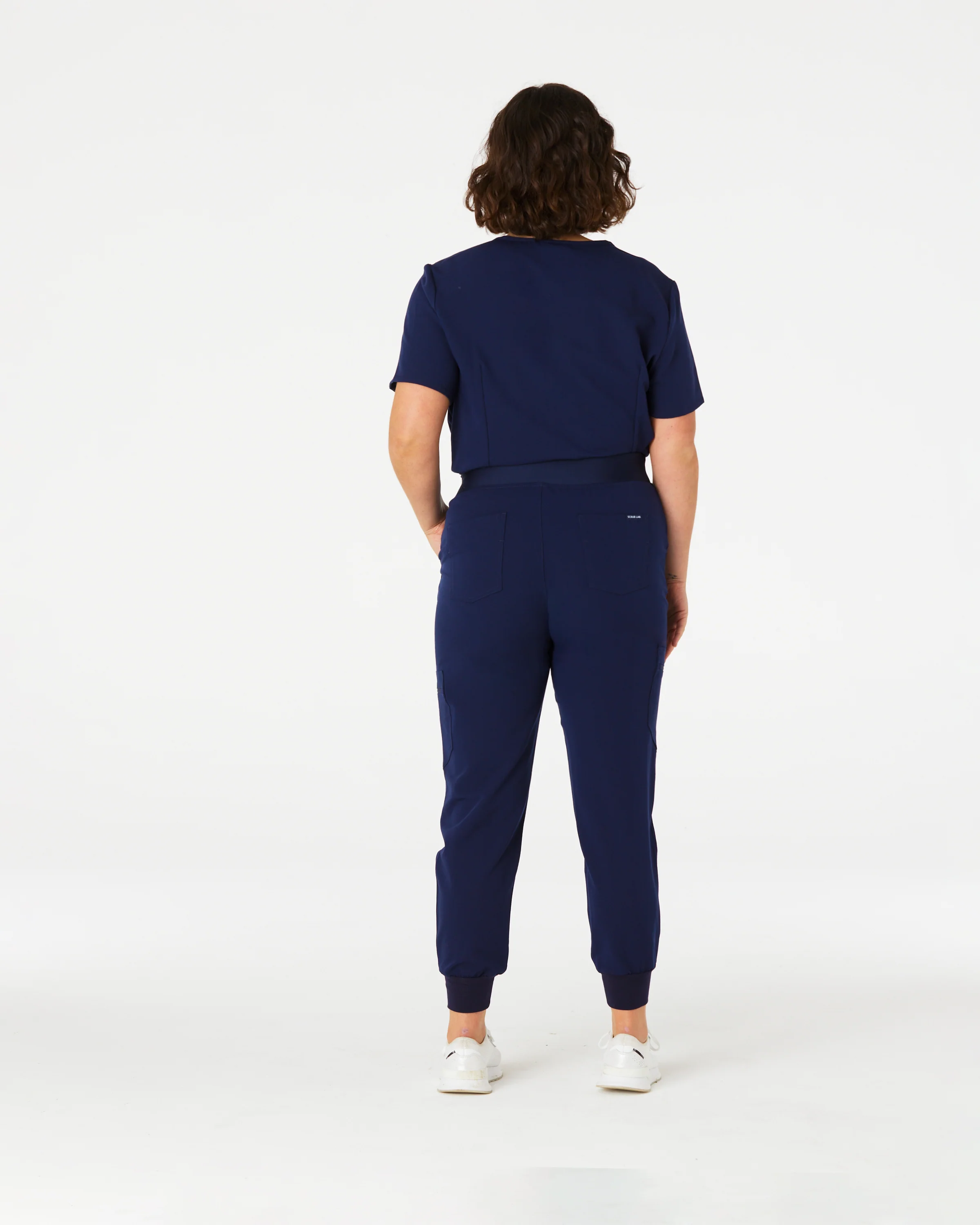 LUCY High Waisted Jogger Scrub Pants - Navy | SLTECH™ - Image 5