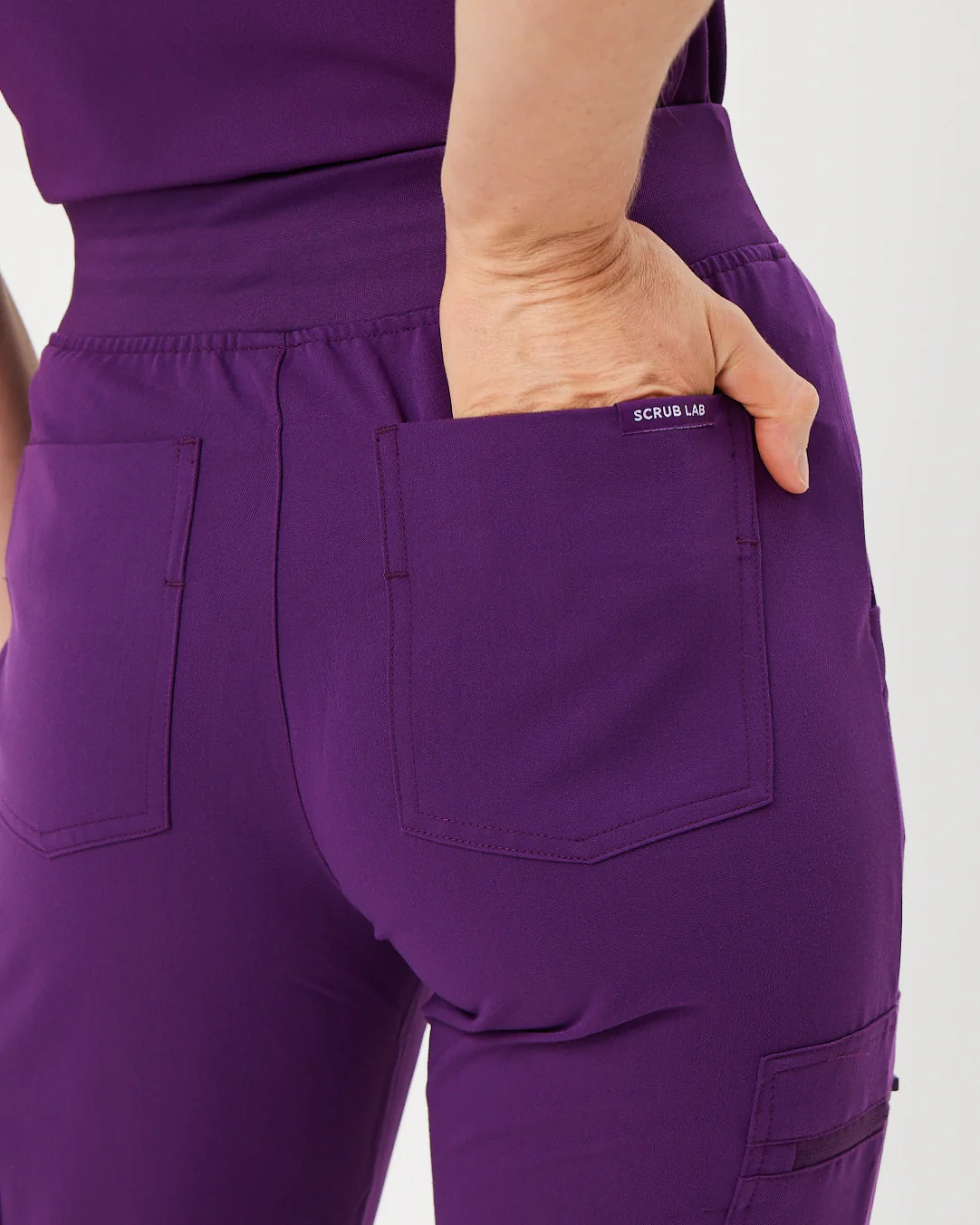 LUCY Jogger Scrub Pants - Aubergine | SLTECH™ - Image 8