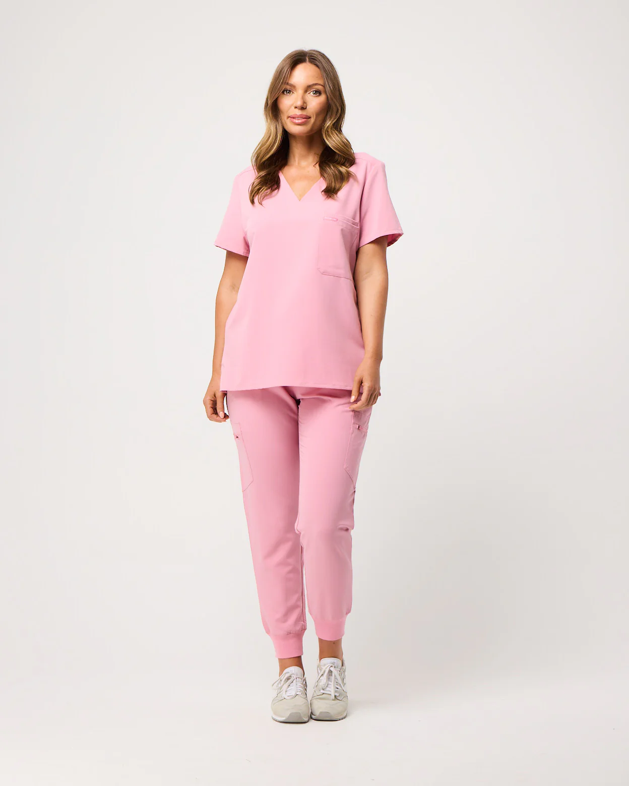 LUCY Jogger Scrub Pants (Original SLTECH™ fabric) - Picasso Pink - Image 3