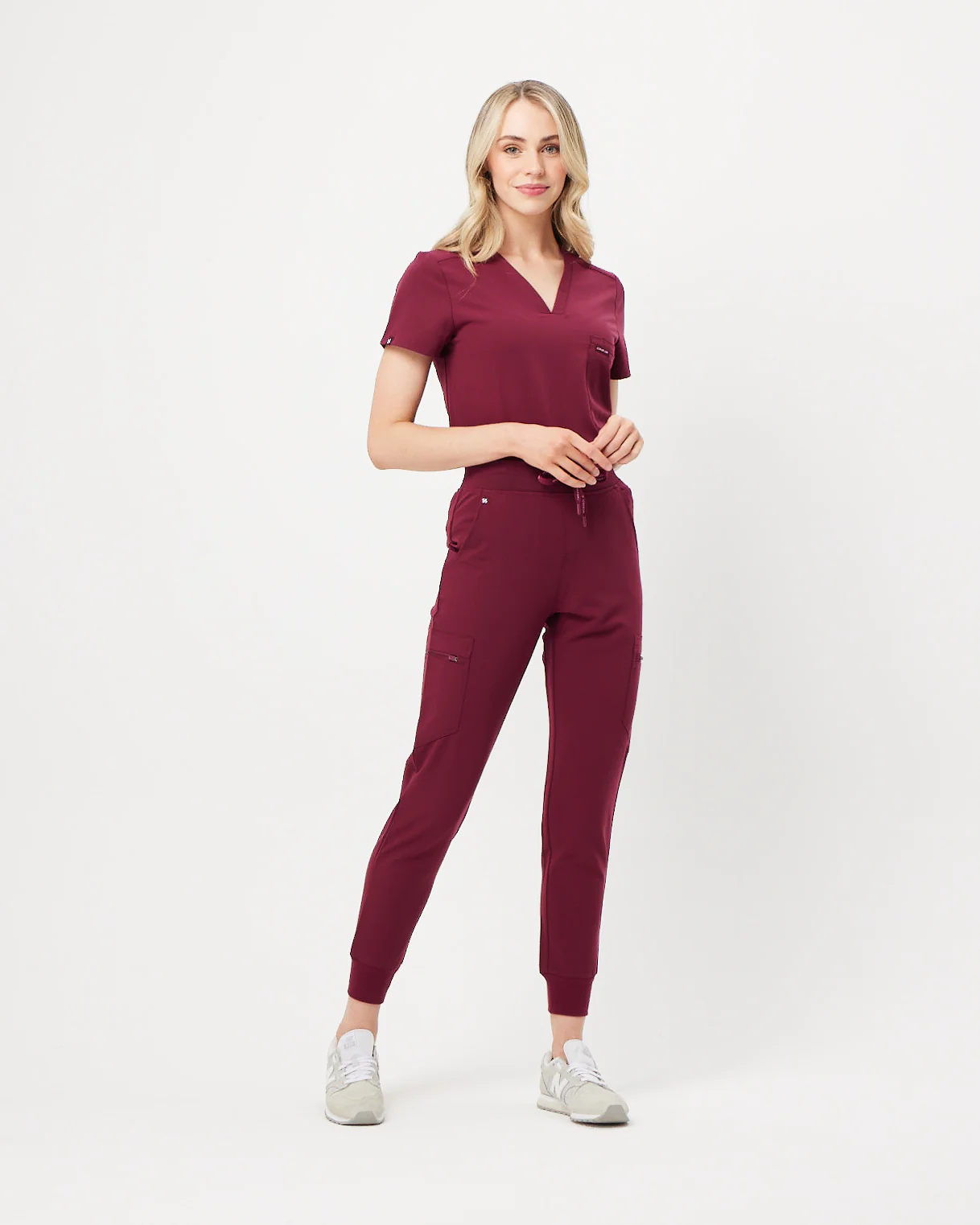 LUCY Jogger Scrub Pants - Maroon | SLTECH™ - Image 2