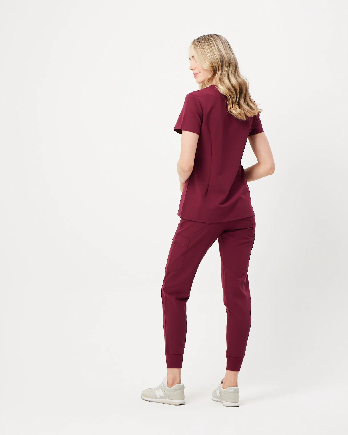 LUCY Jogger Scrub Pants - Maroon | SLTECH™ - Image 4