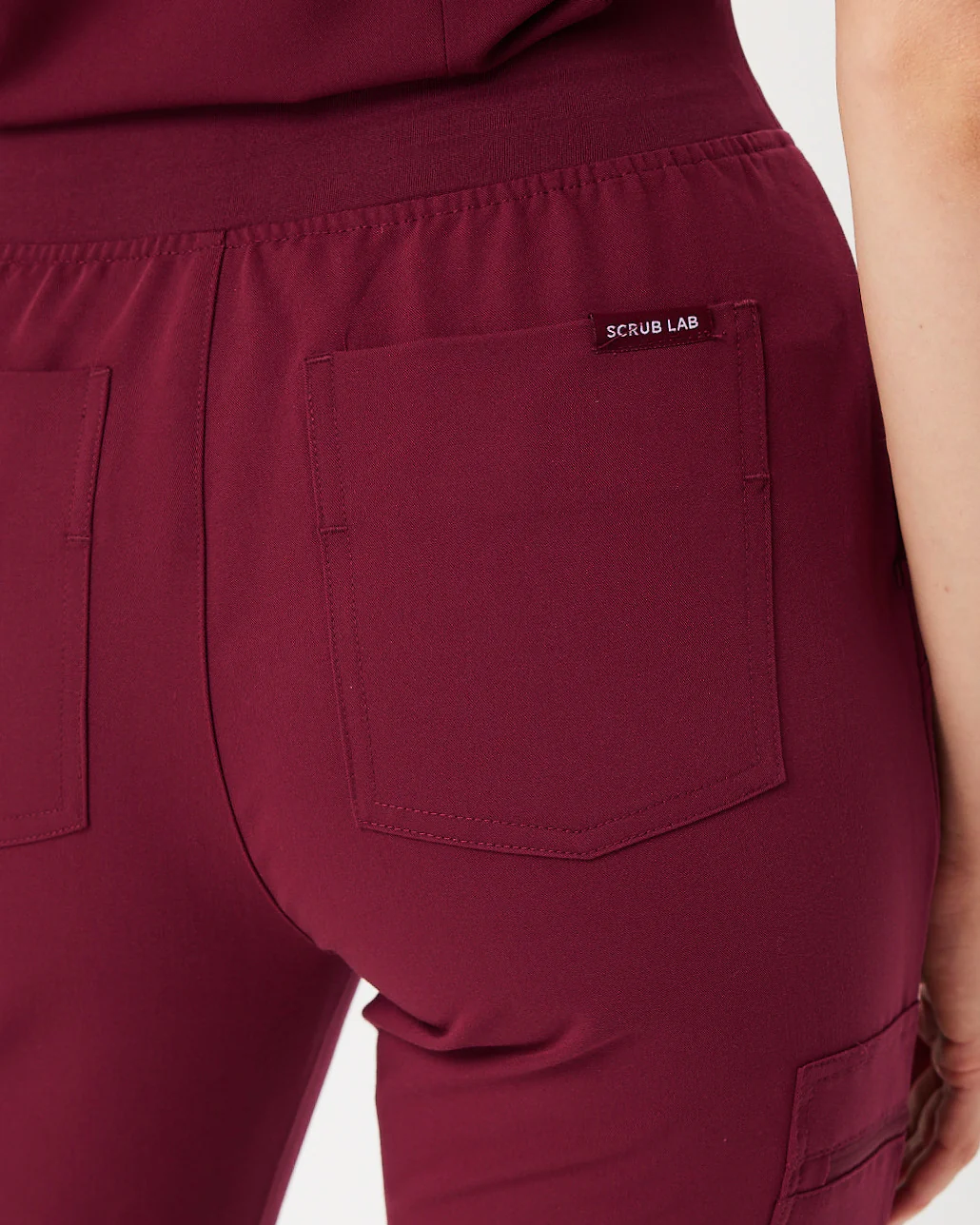 LUCY Jogger Scrub Pants - Maroon | SLTECH™ - Image 8