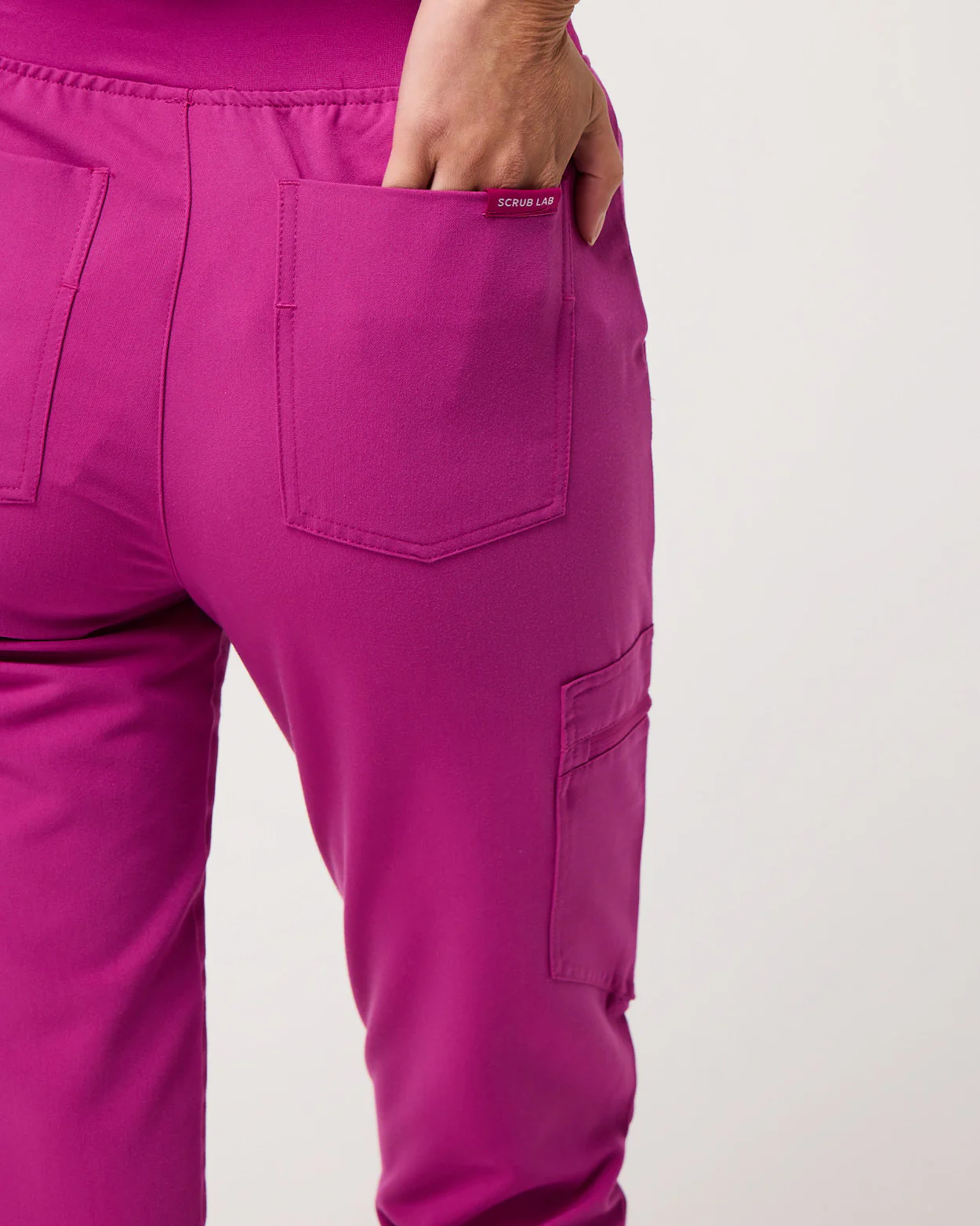 LUCY Jogger Scrub Pants - Fuchsia | SLTECH™ - CLEARANCE - Image 9