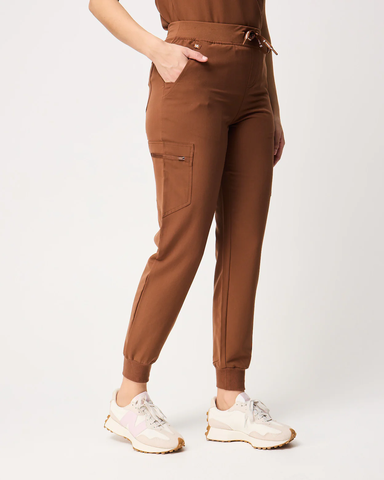 LUCY Jogger Scrub Pants - Pecan Brown | SLTECH™ - Image 5
