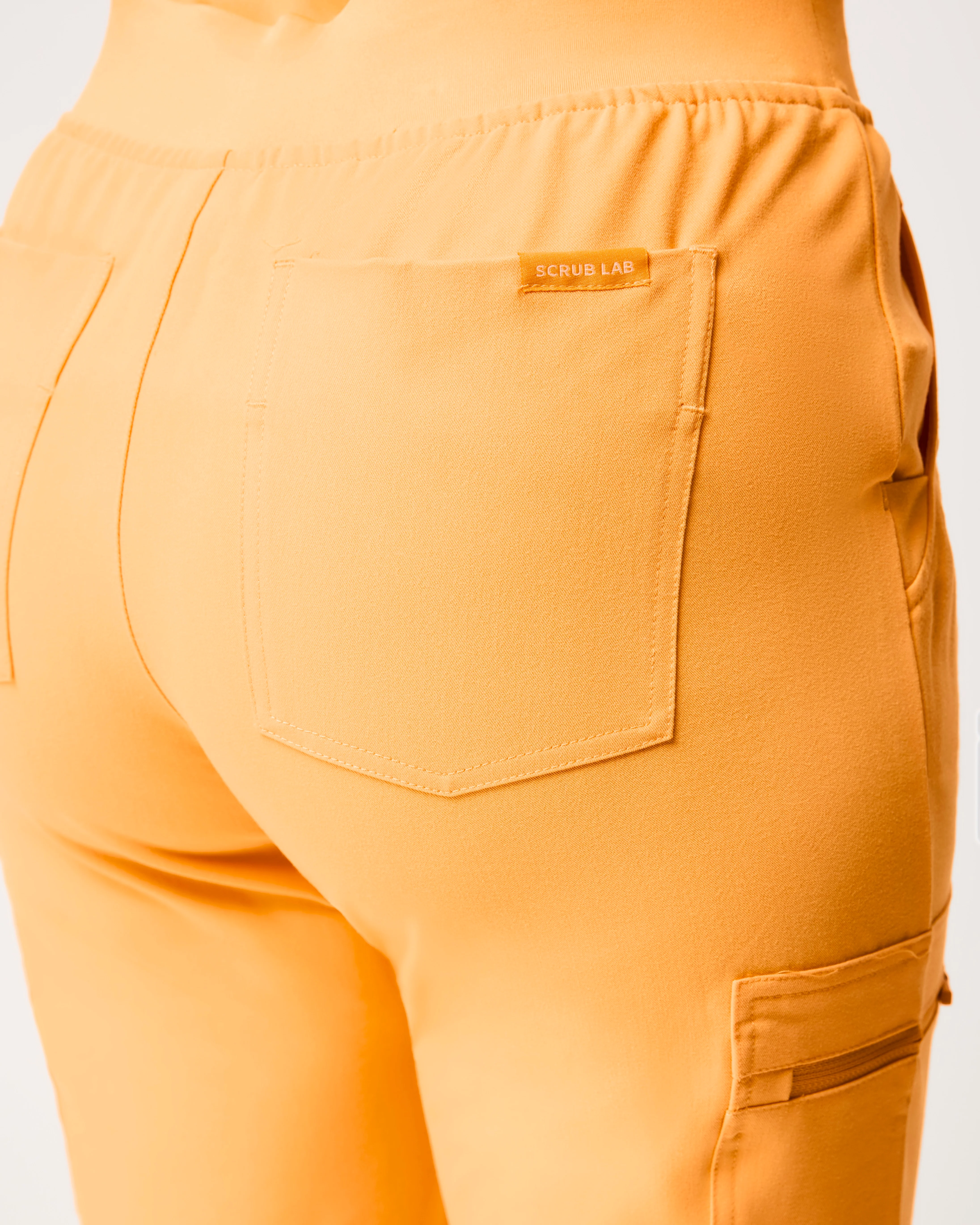LUCY Jogger Scrub Pants - Tangerine Orange | SLTECH™ - Image 10