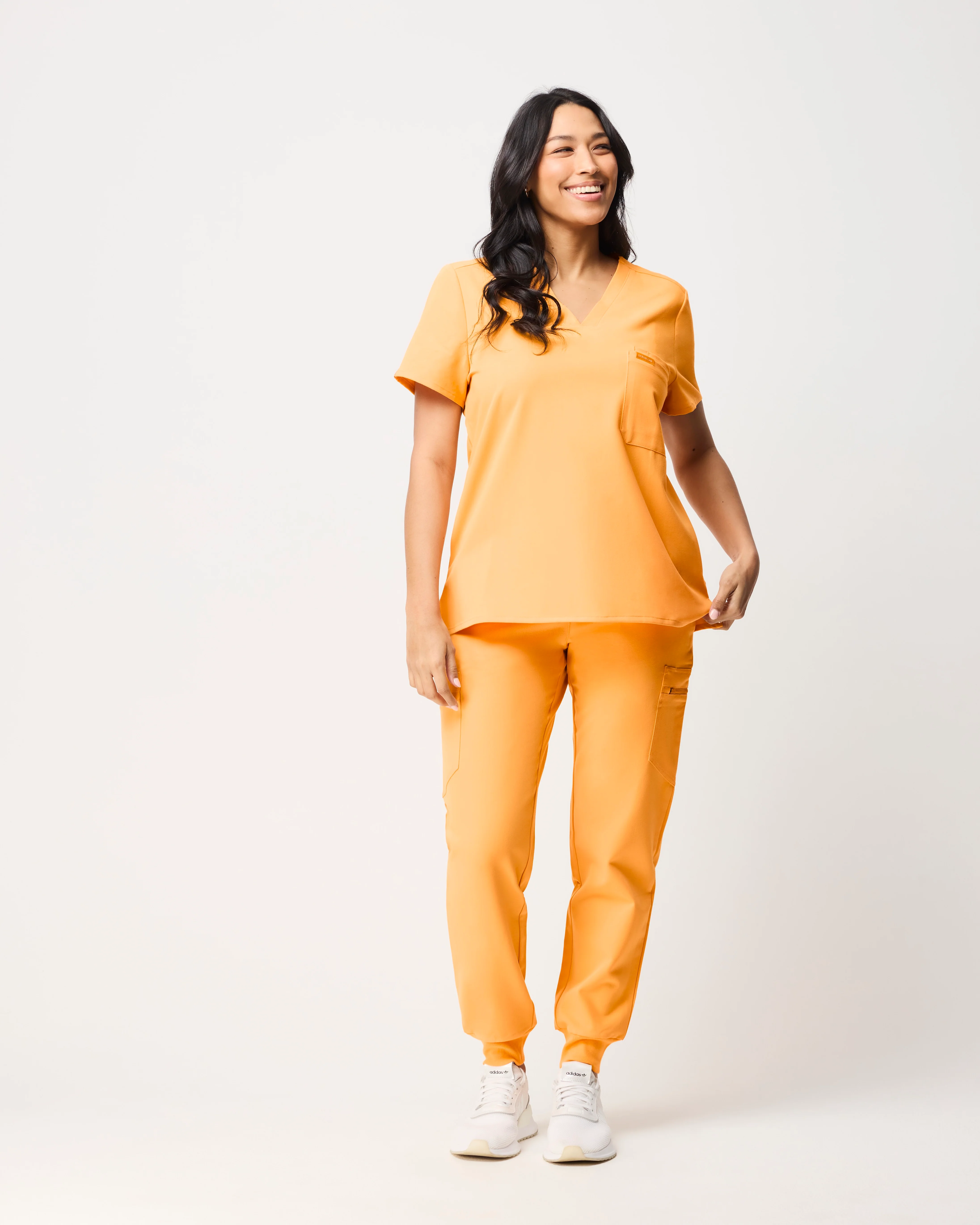LUCY Jogger Scrub Pants - Tangerine Orange | SLTECH™ - Image 4