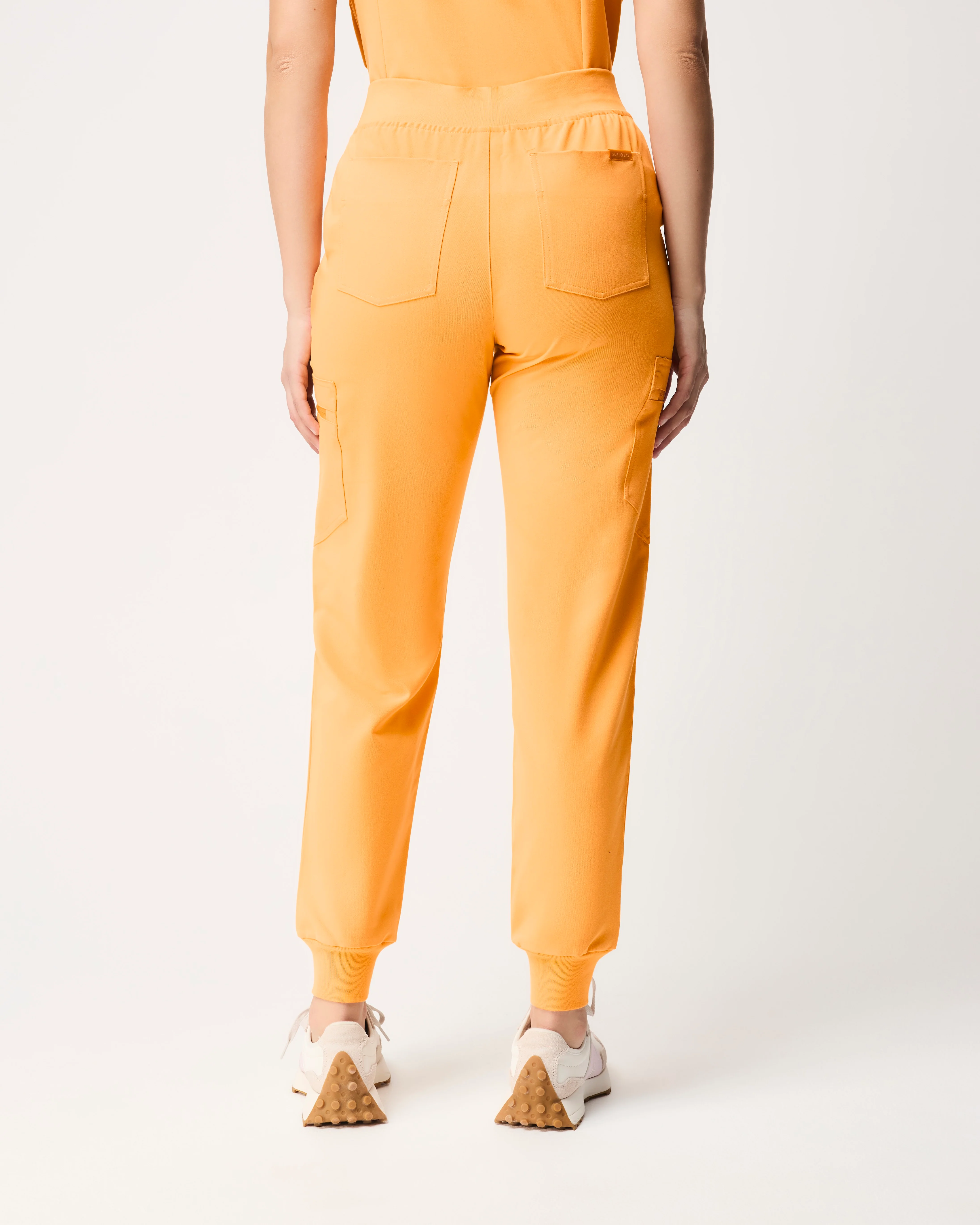 LUCY Jogger Scrub Pants - Tangerine Orange | SLTECH™ - Image 6
