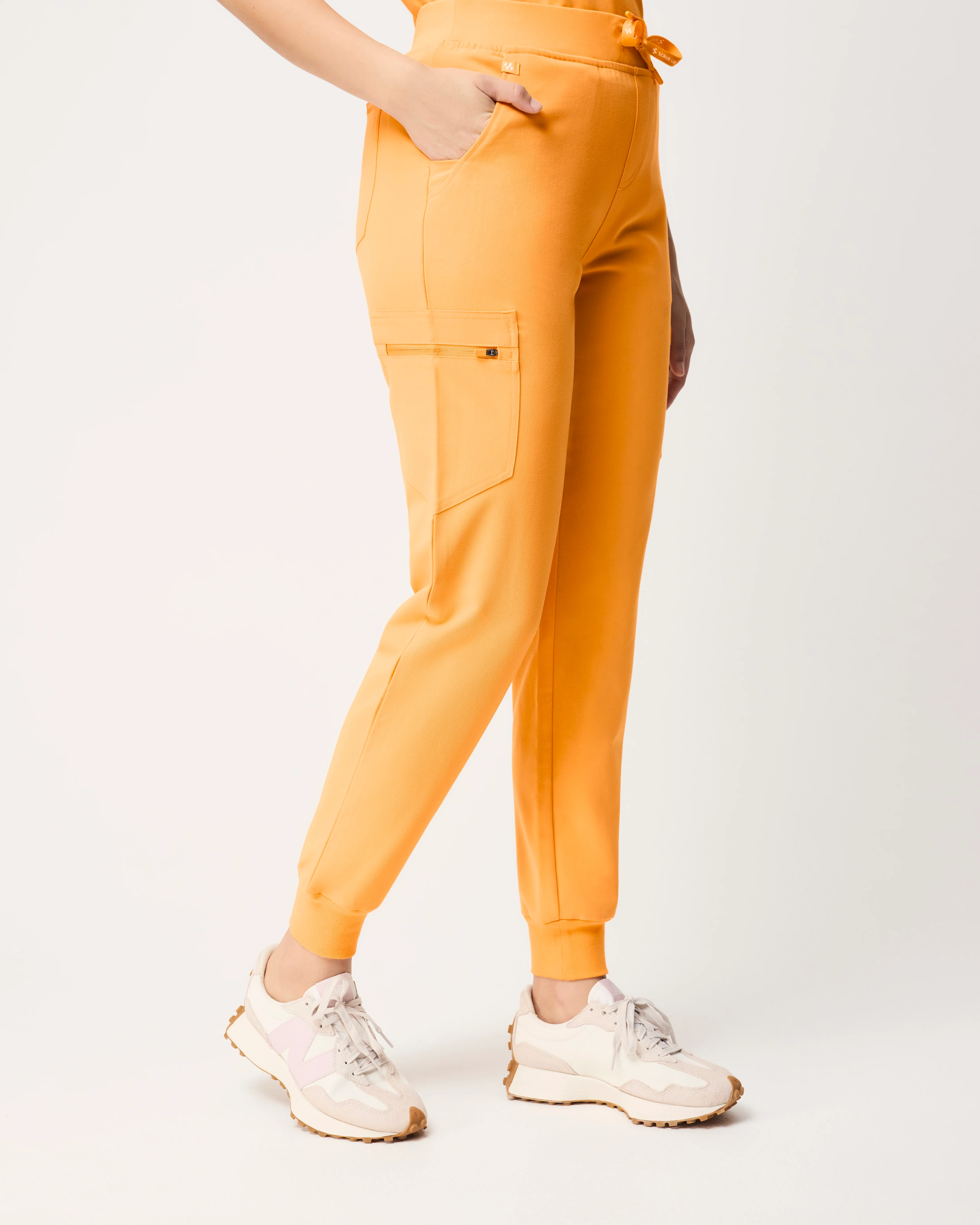 LUCY Jogger Scrub Pants - Tangerine Orange | SLTECH™ - Image 7