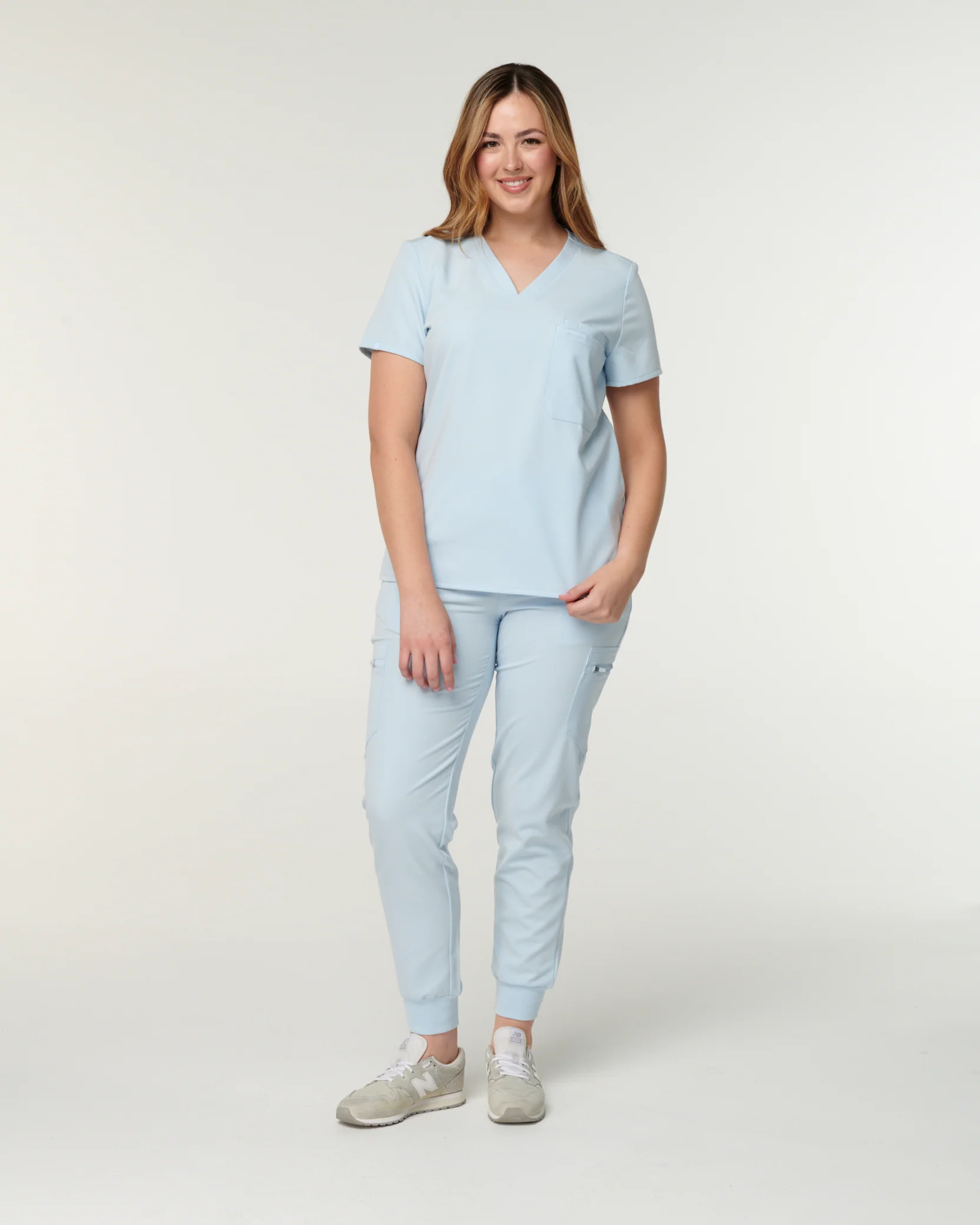 LUCY Jogger Scrub Pants - Powder Blue | SLTECH™ - Image 3
