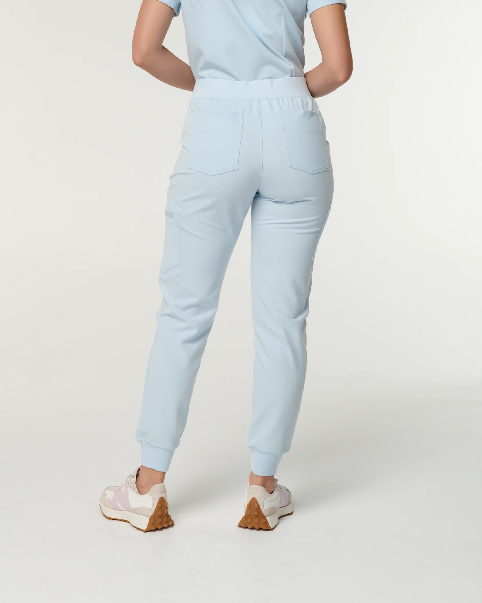 LUCY Jogger Scrub Pants - Powder Blue | SLTECH™ - Image 5