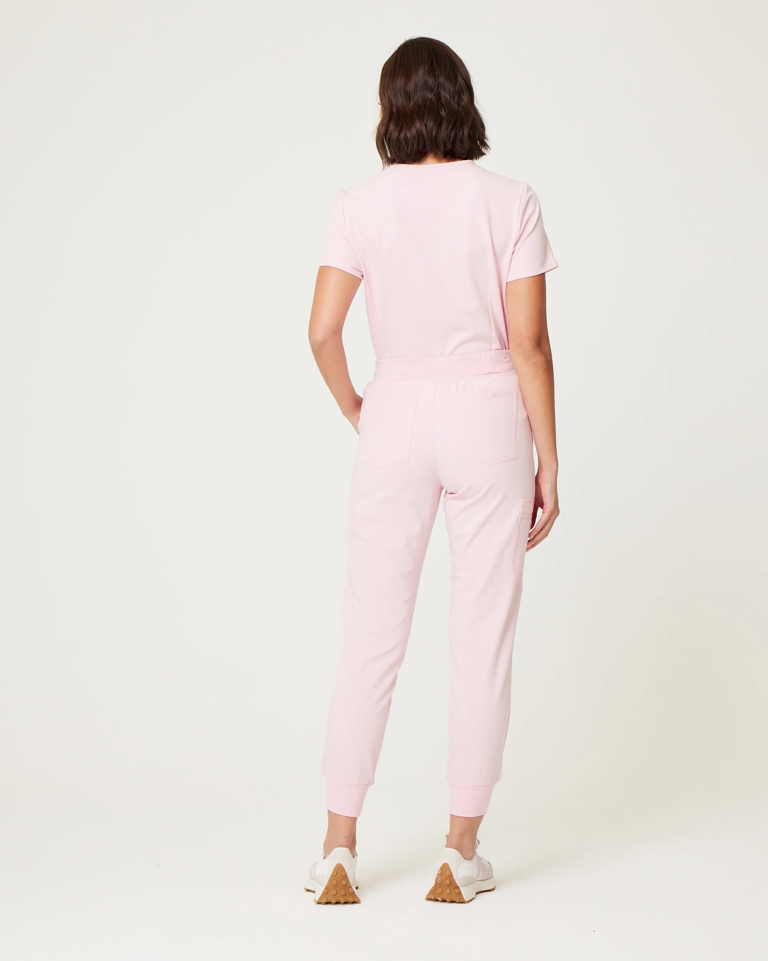 LUCY Jogger Scrub Pants - Powder Pink | SLTECH™ - Image 4