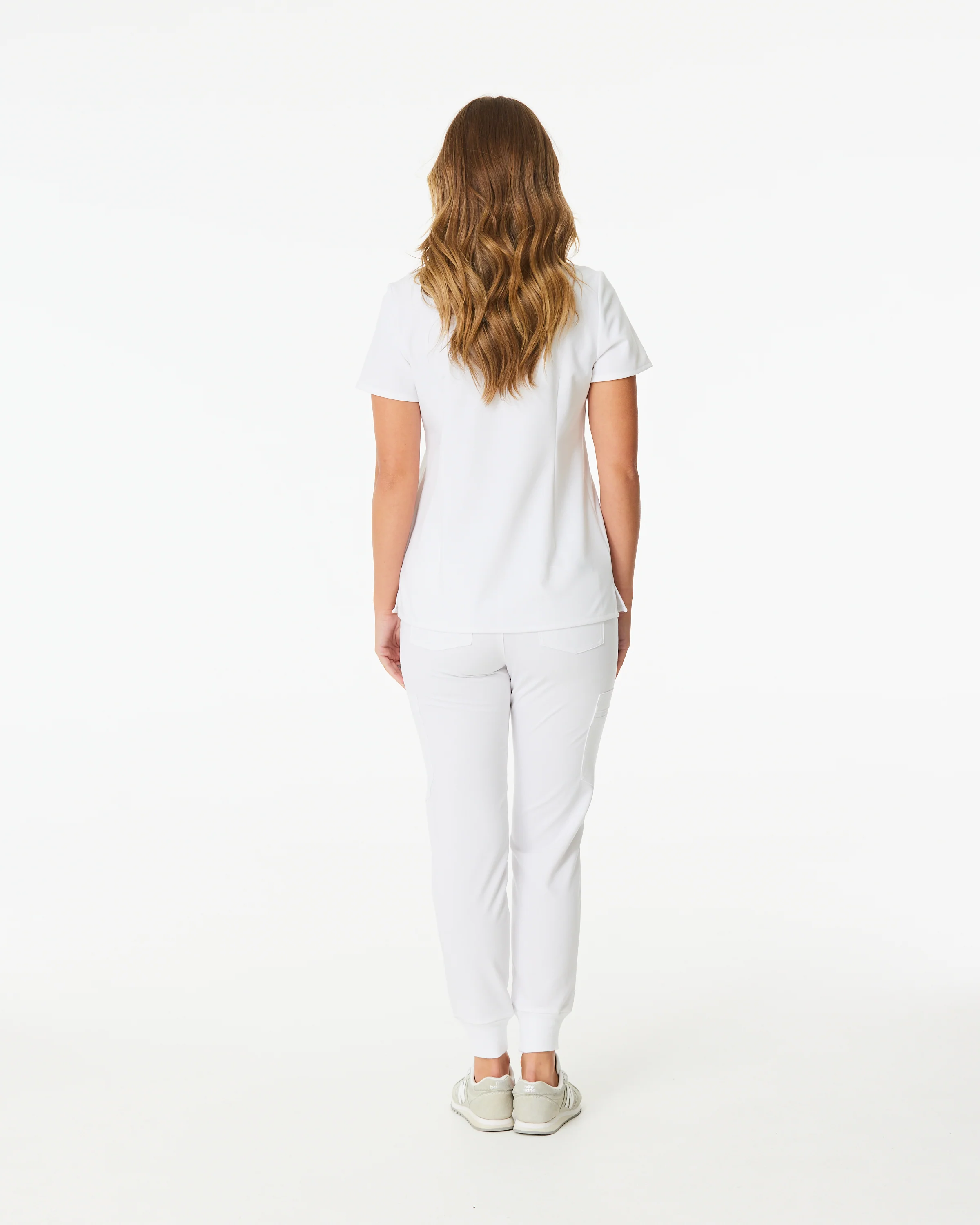 LUCY Jogger Scrub Pants - (Original SLTECH™ fabric) Pure White - CLEARANCE - Image 3