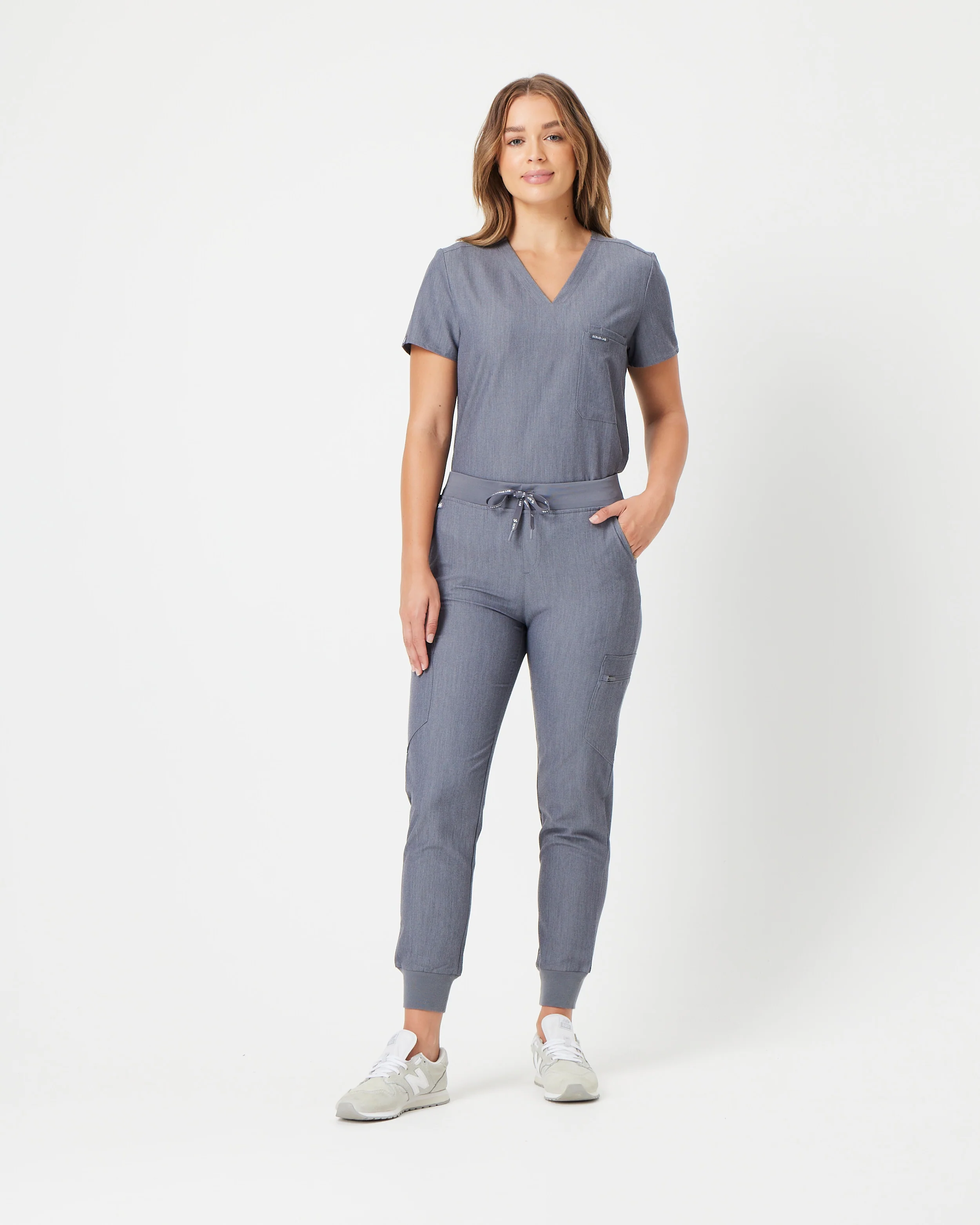 LUCY Jogger Scrub Pants - Steel Grey | SLTECH™ - Image 3