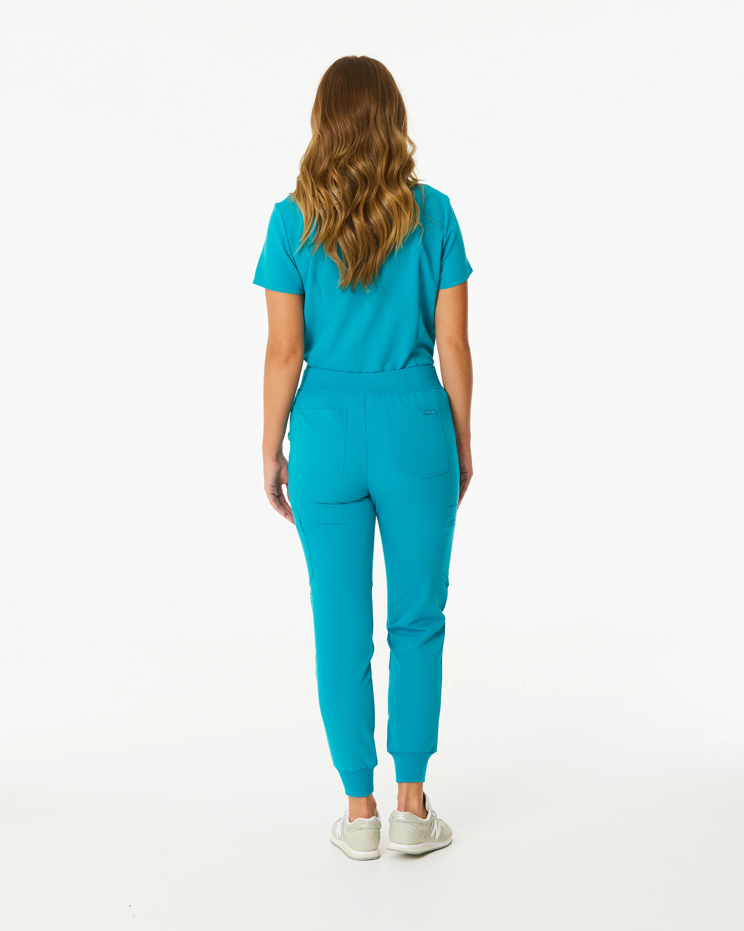 LUCY Jogger Scrub Pants (Original SLTECH™ fabric) - Teal - CLEARANCE - Image 4