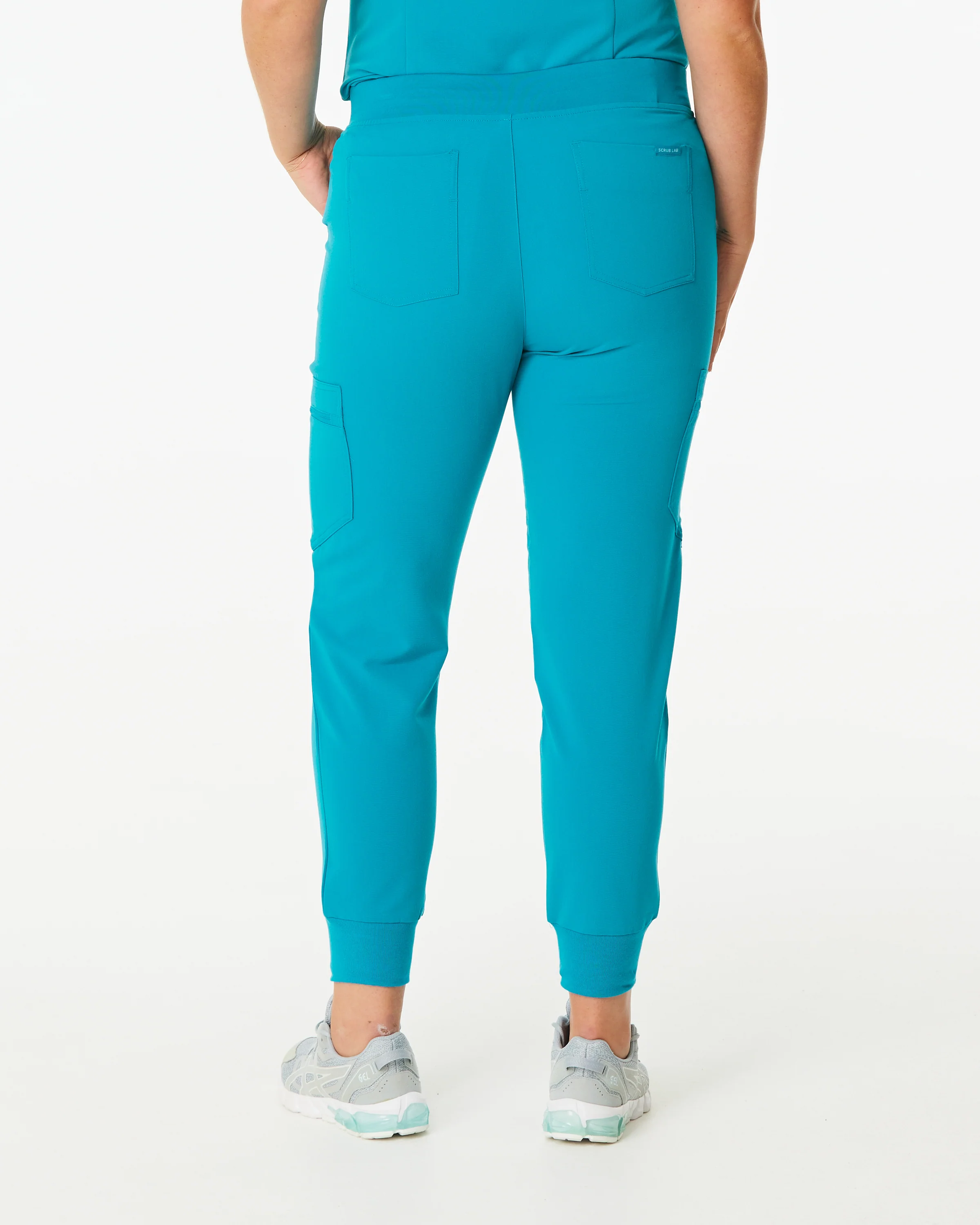 LUCY Jogger Scrub Pants (Original SLTECH™ fabric) - Teal - CLEARANCE - Image 5