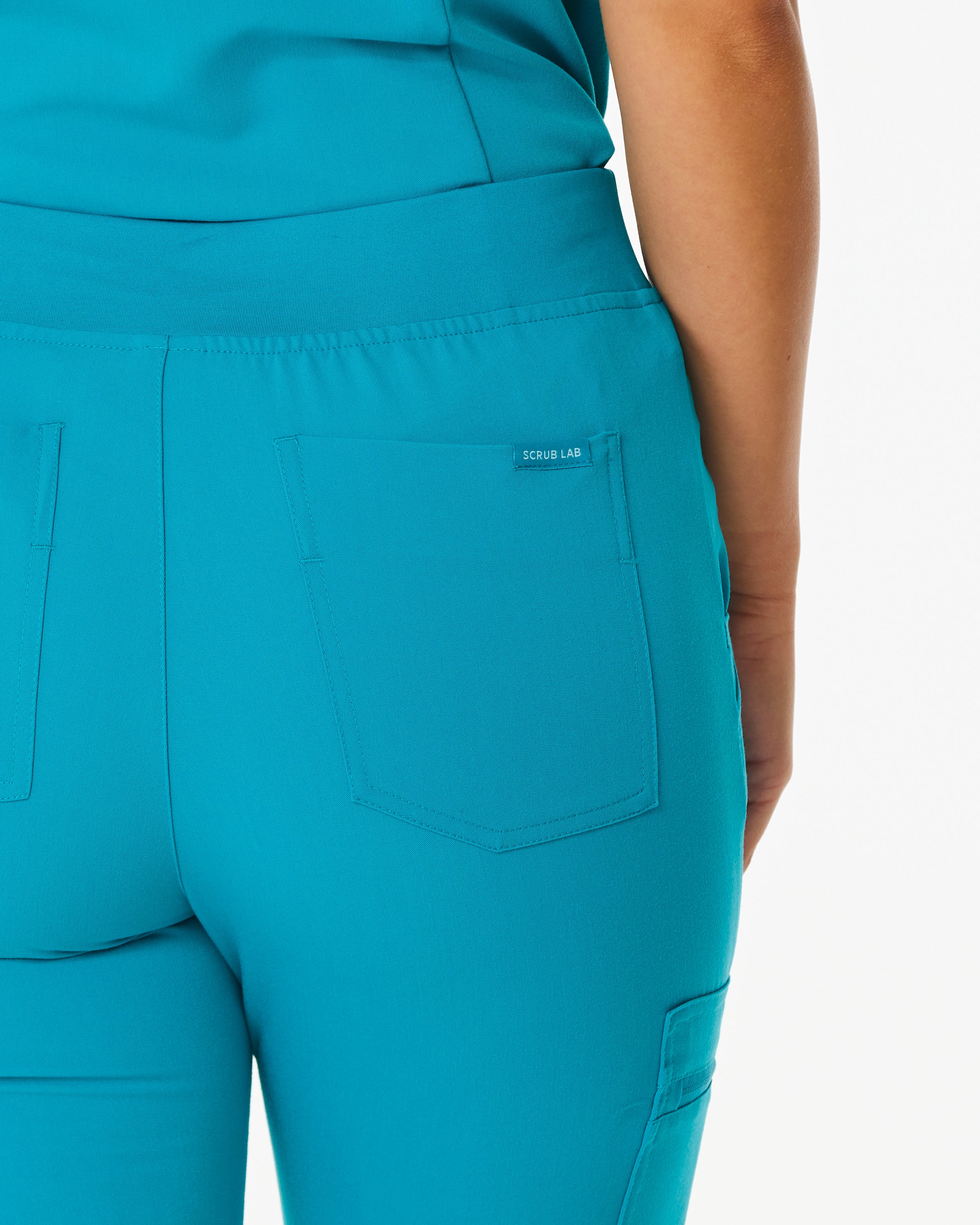 LUCY Jogger Scrub Pants (Original SLTECH™ fabric) - Teal - CLEARANCE - Image 7