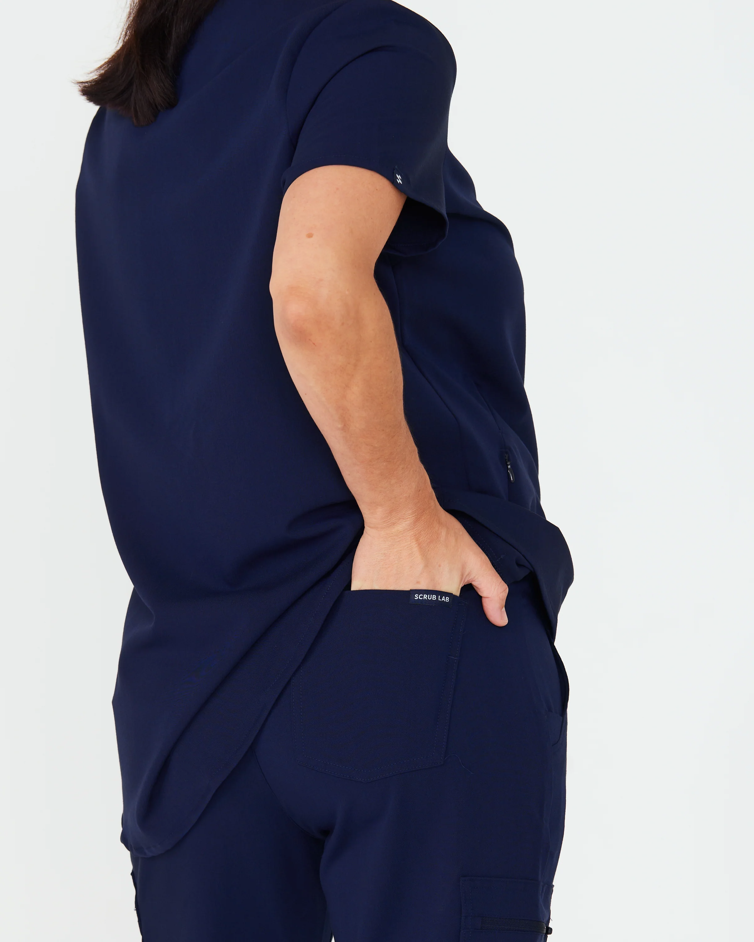 LUCY Maternity Jogger Scrub Pants - Navy | SLTECH™ - Image 5