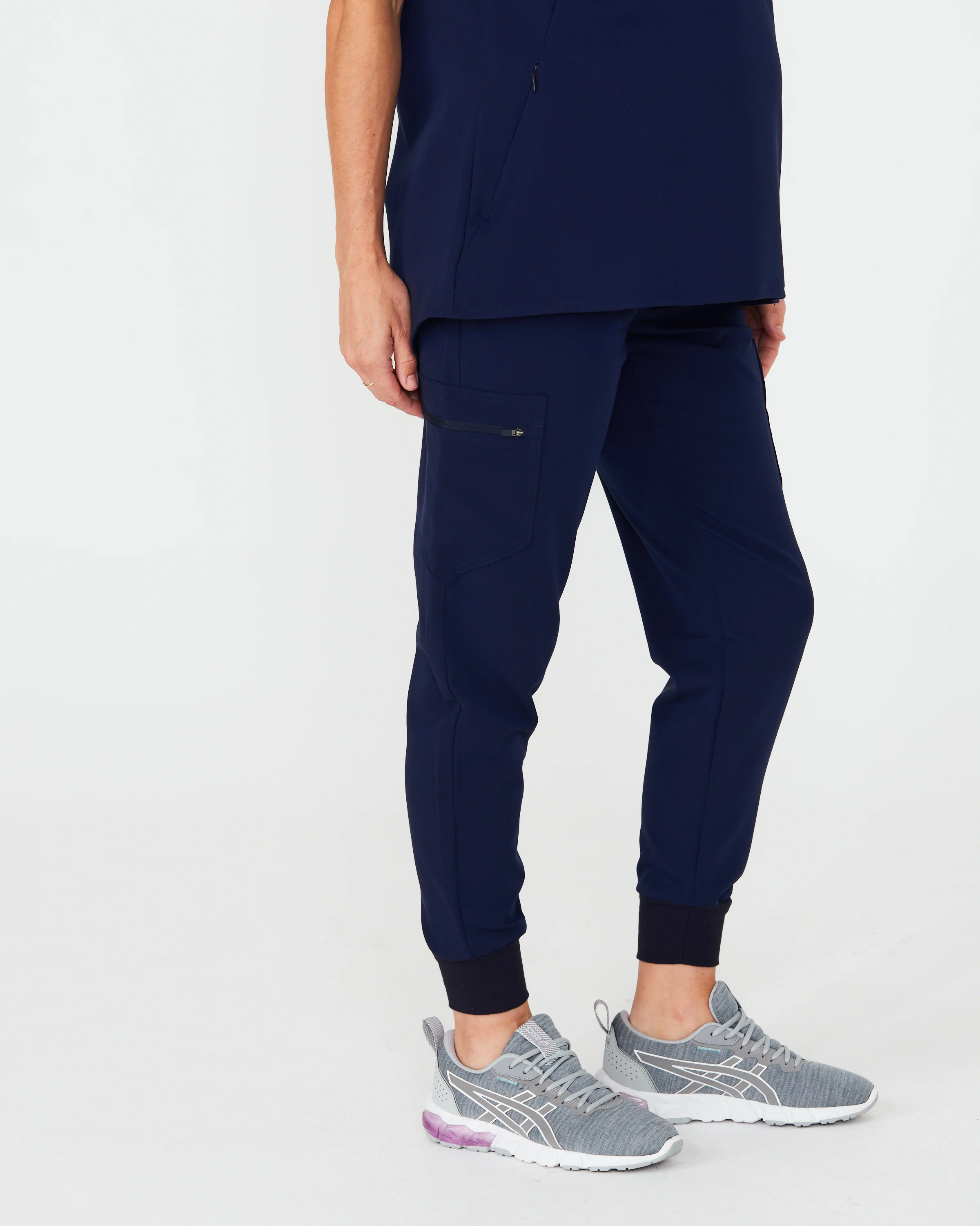 LUCY Maternity Jogger Scrub Pants - Navy | SLTECH™ - Image 6