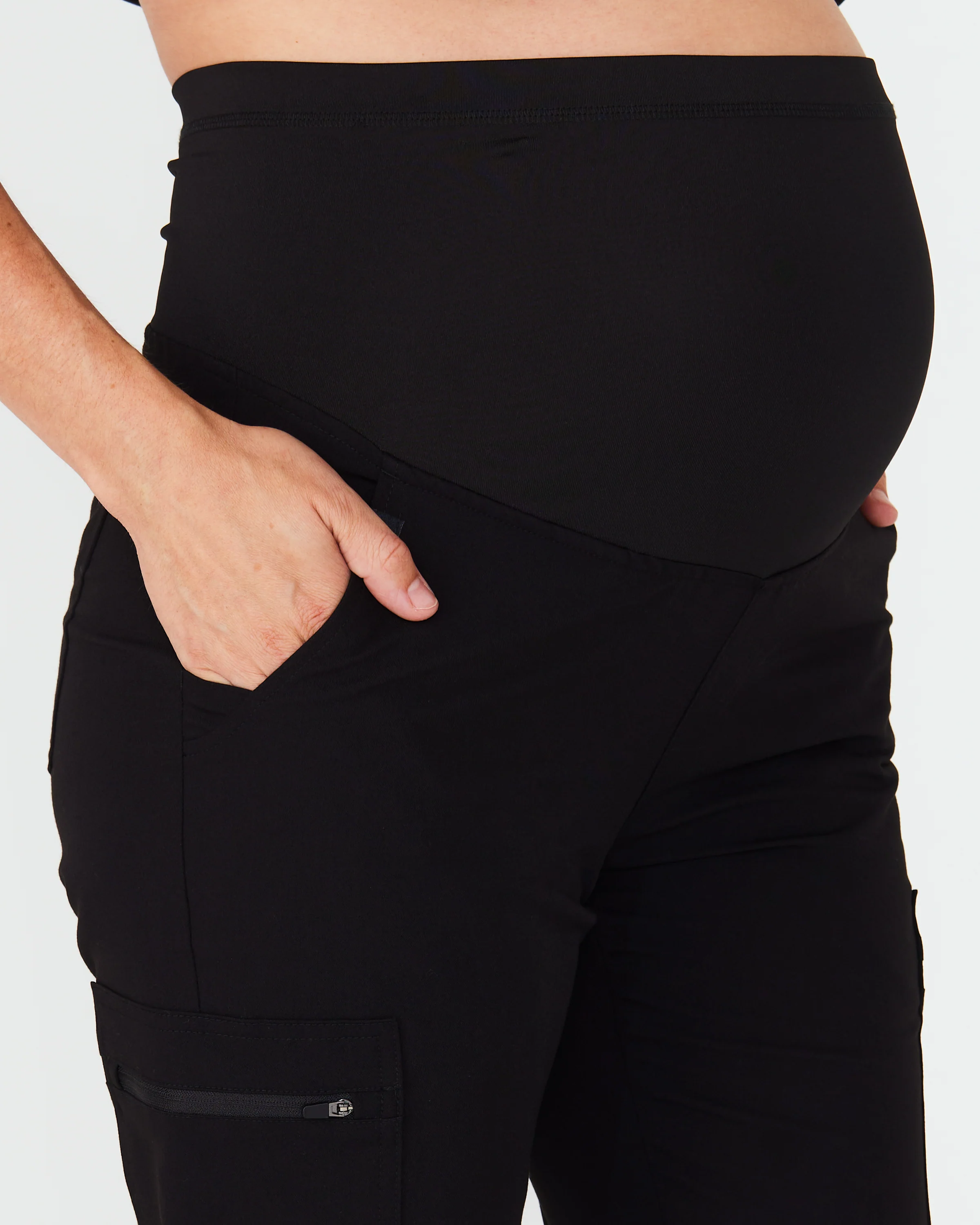 LUCY Maternity Jogger Scrub Pants - Black | SLTECH™ - Image 6