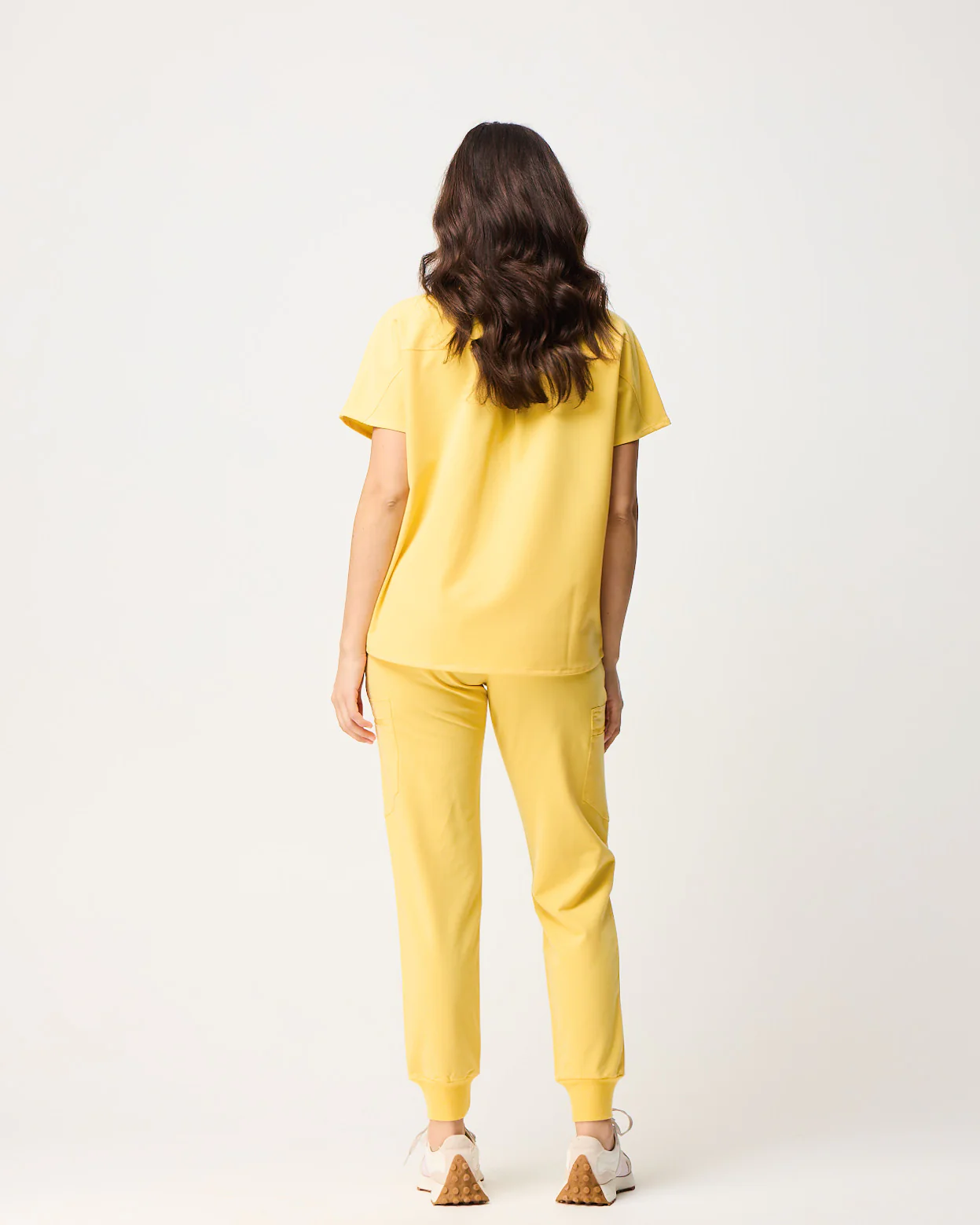 MABEL Mandarin Collar Scrub Top - Meadow Yellow | SLTECH™ - Image 6